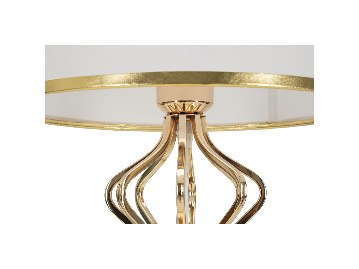 Lampada da tavolo con paralume in tessuto Slimmy