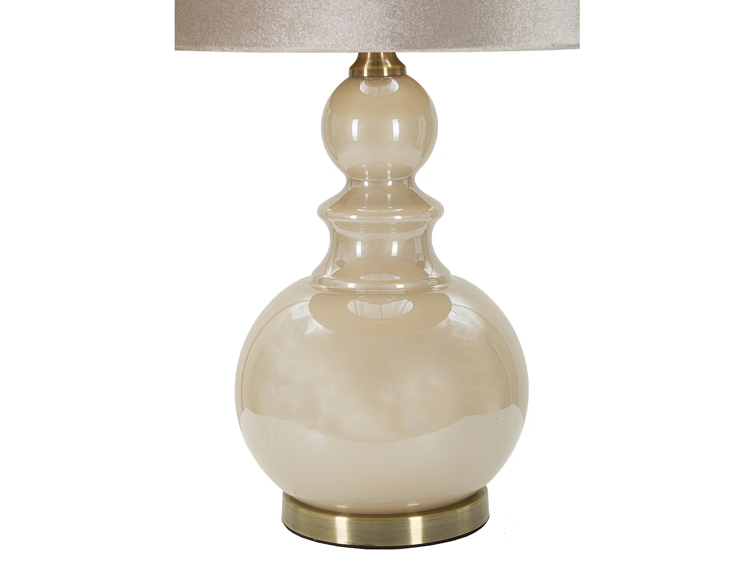 Lampe à Poser Design en Verre "Perly" 61cm Pearl