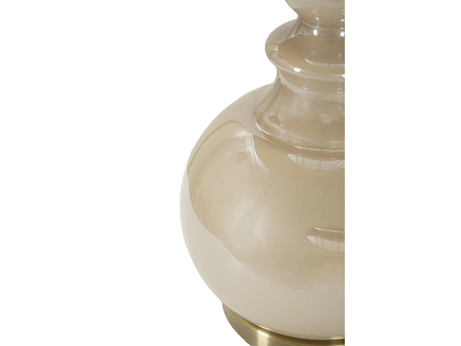 Lampe à Poser Design en Verre "Perly" 61cm Pearl