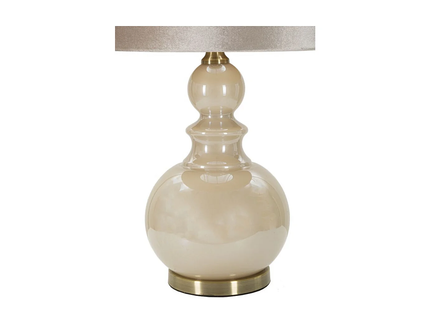 Lampe à Poser Design en Verre "Perly" 61cm Pearl