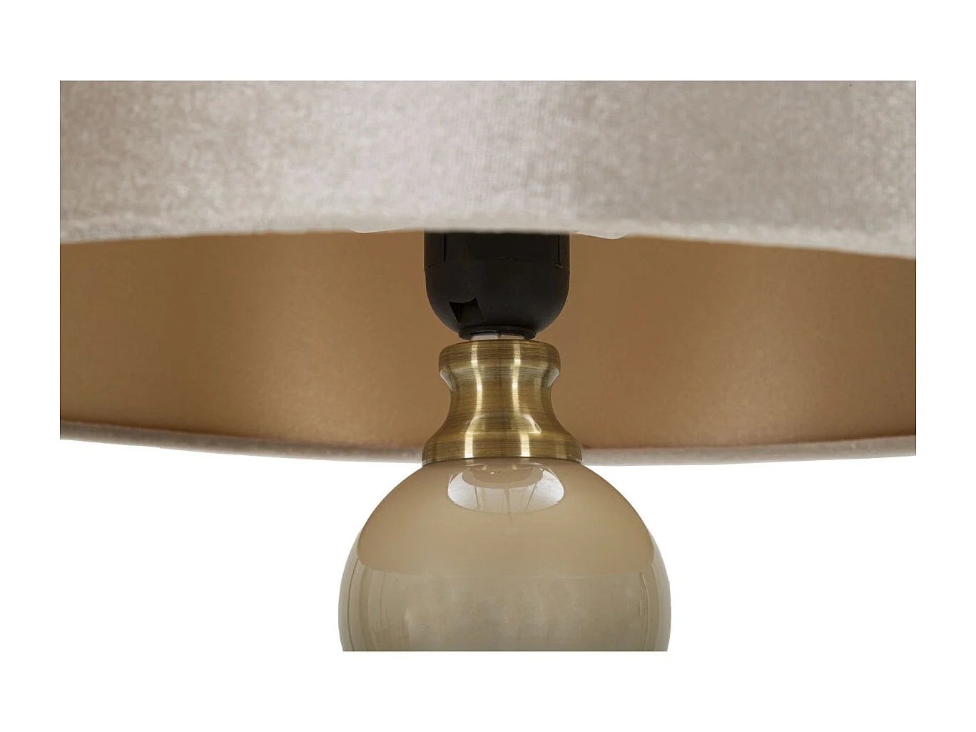 Lampe à Poser Design en Verre "Perly" 61cm Pearl