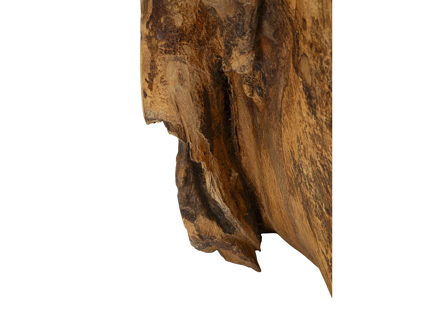 Fermaporte in legno marrone cm 17x13x37