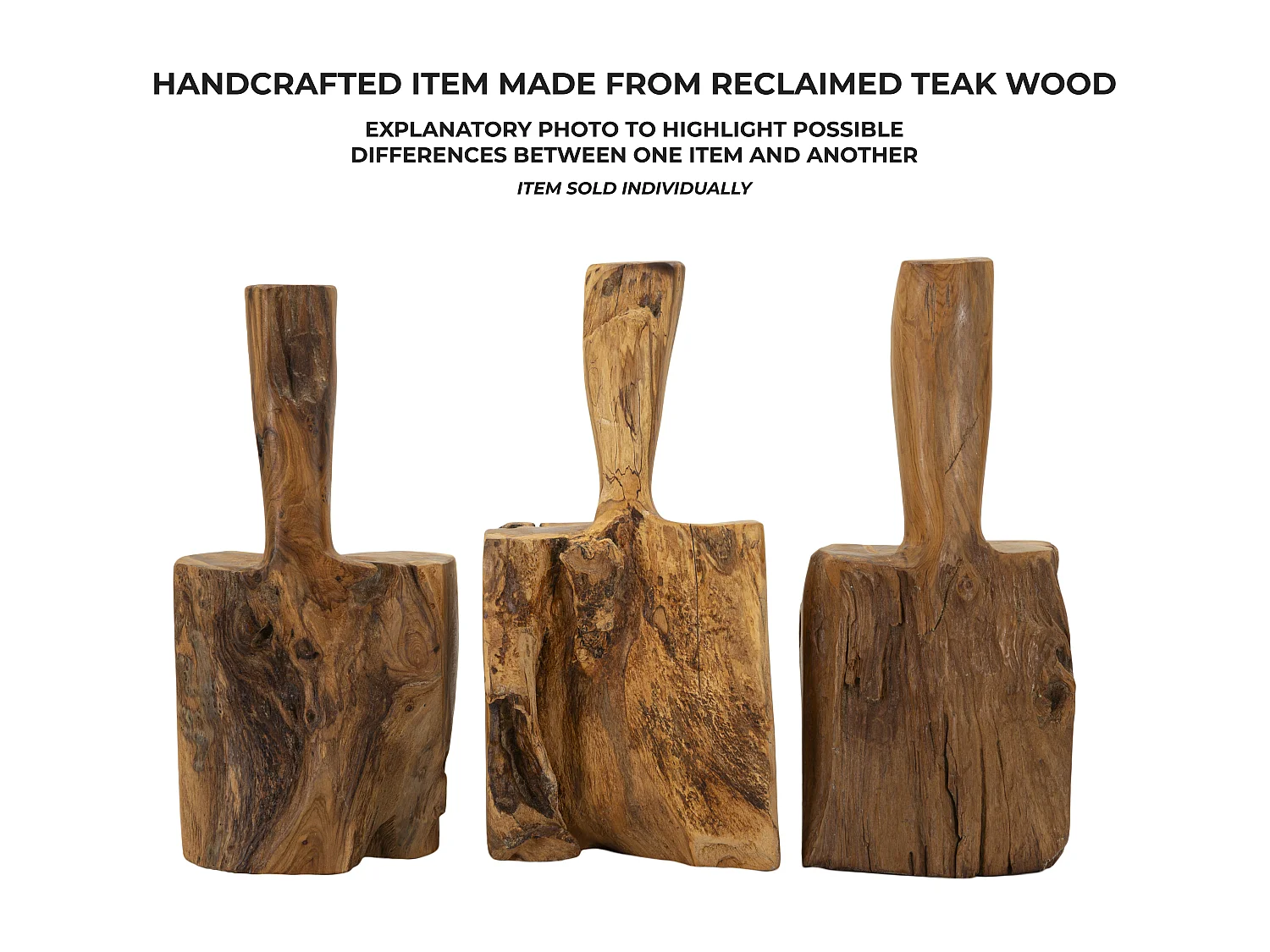 Fermaporte in legno marrone cm 17x13x37