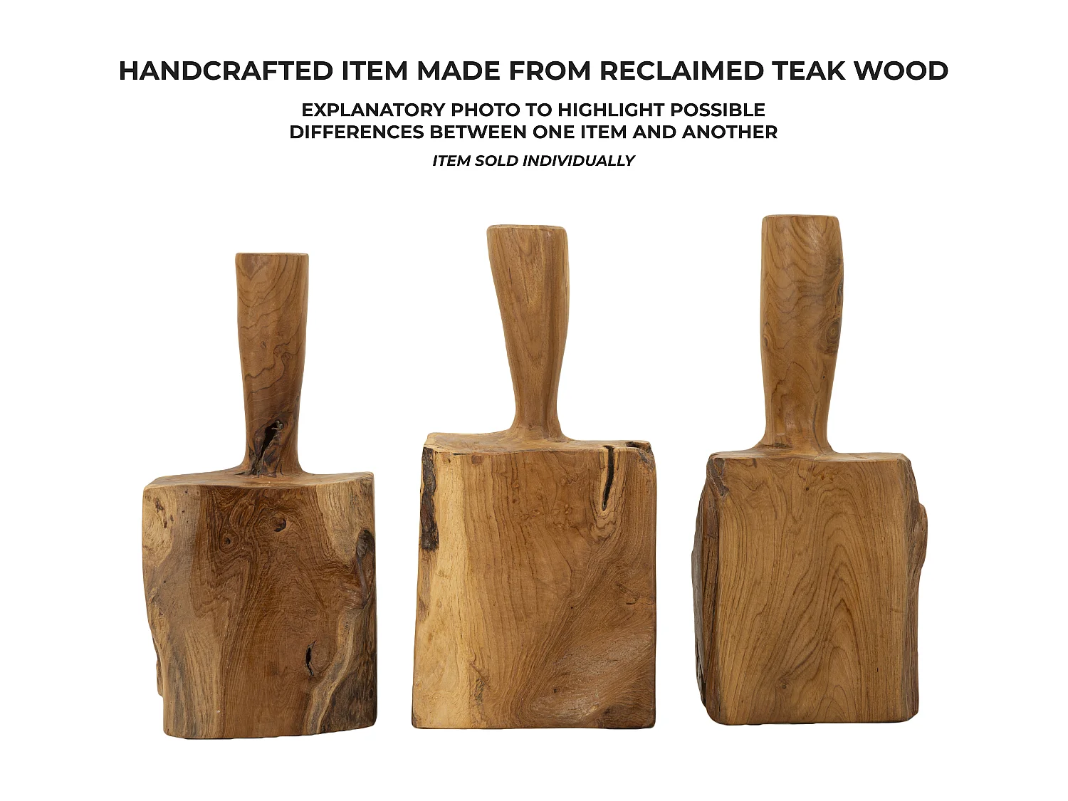 Fermaporte in legno marrone cm 17x13x37