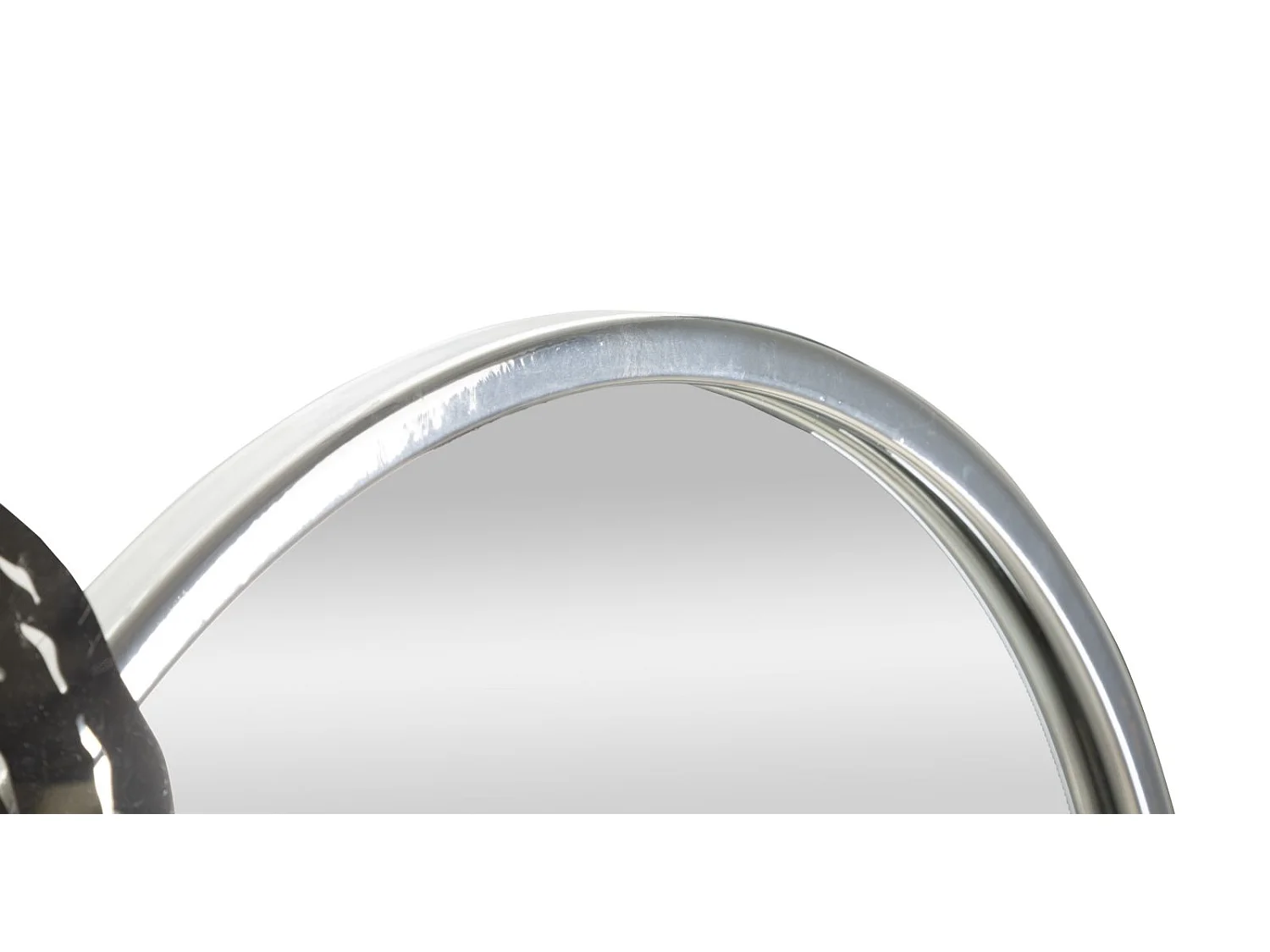 Décoration Murale Avec Miroir "Hop" 106cm Argent