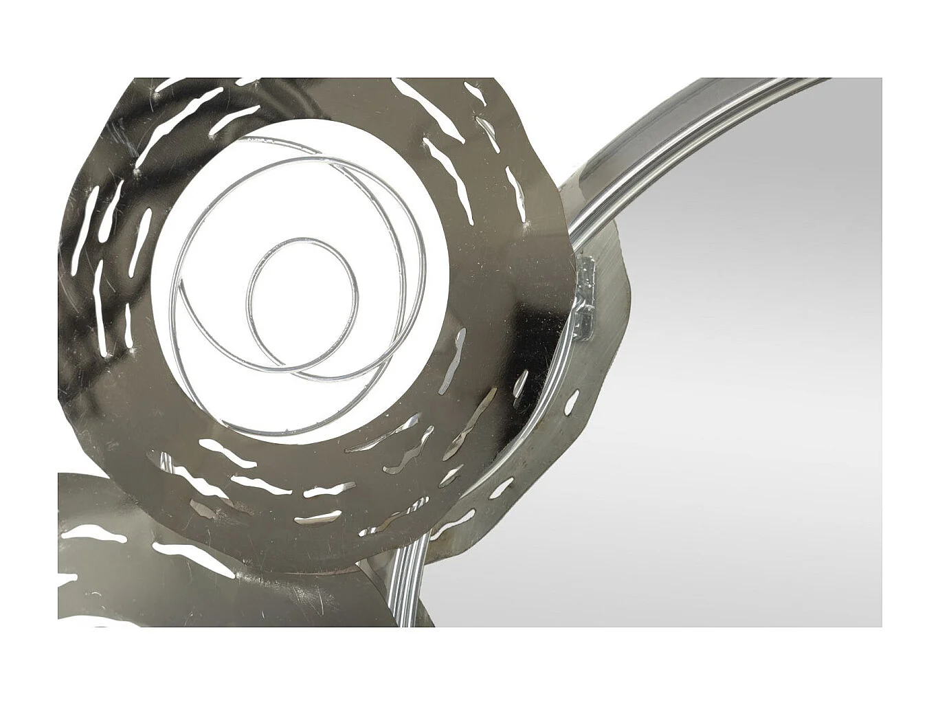 Décoration Murale Avec Miroir "Hop" 106cm Argent