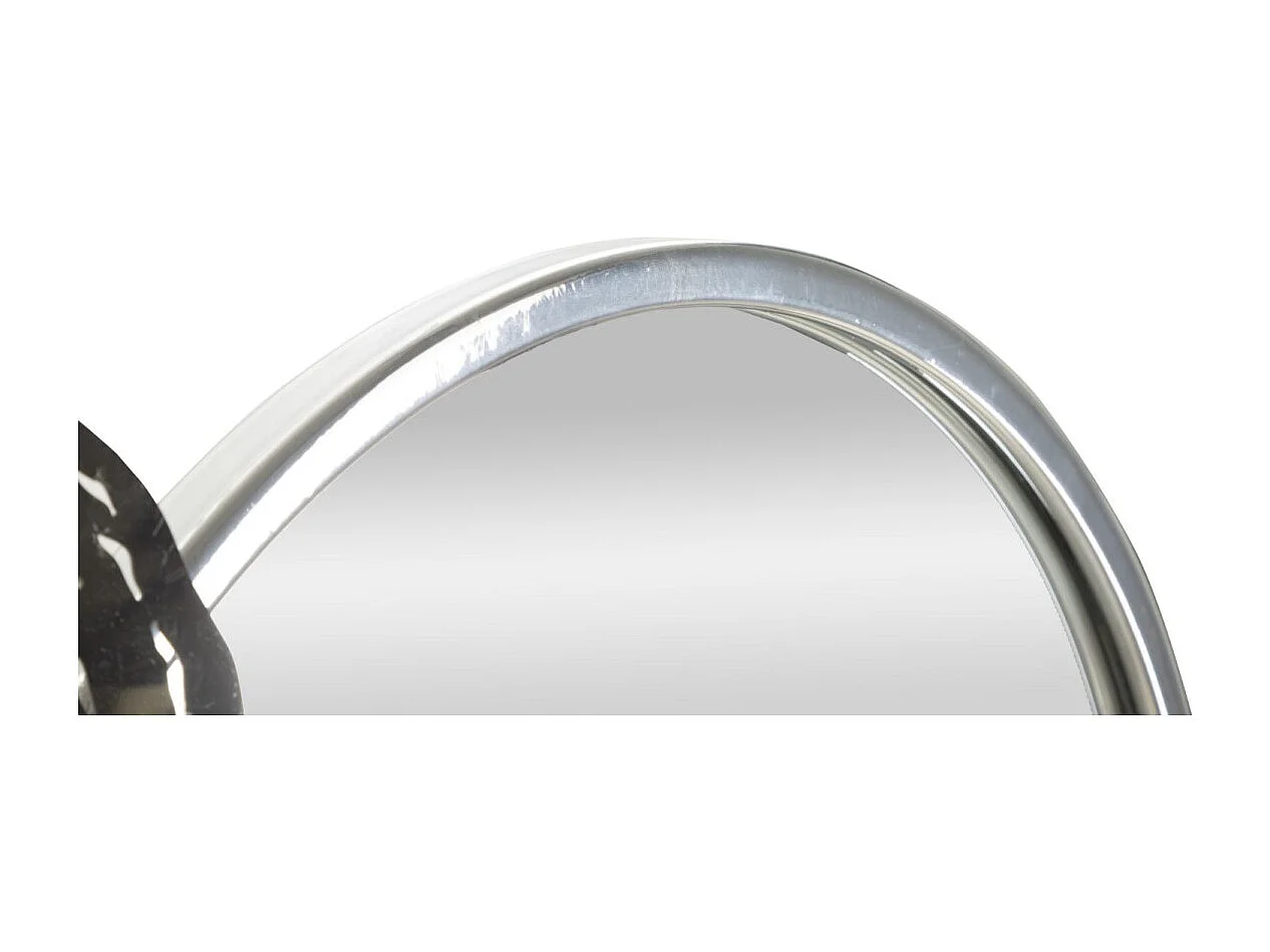 Décoration Murale Avec Miroir "Hop" 106cm Argent