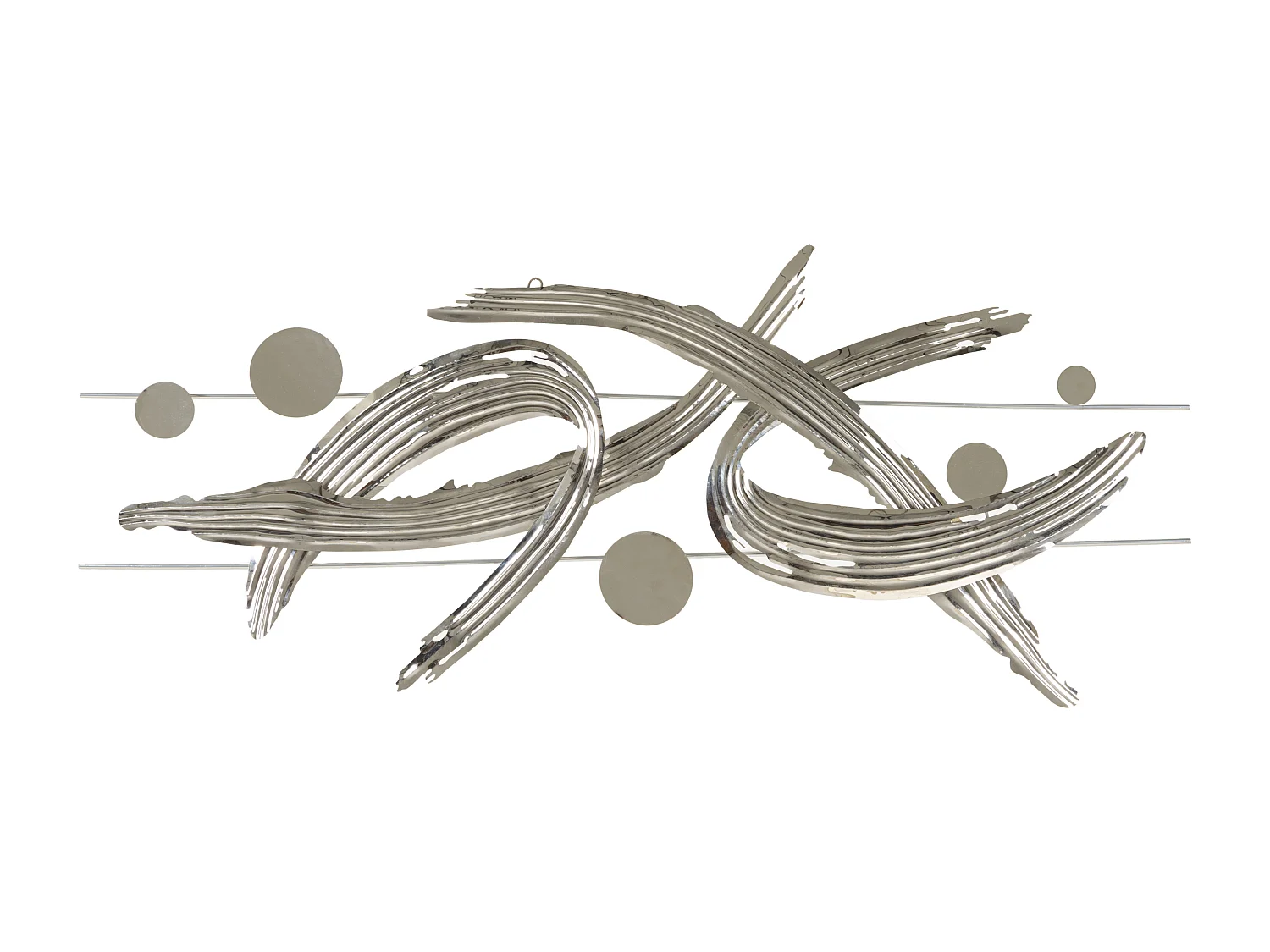 Décoration Murale en Métal "Mondrian" 121cm Argent