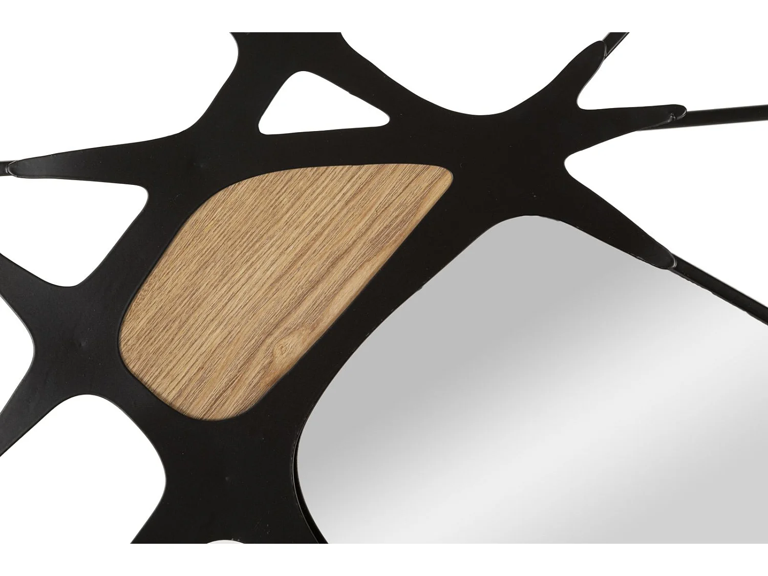 Pannello decorativo 3D da muro in metallo argentato cm 114x2x80.