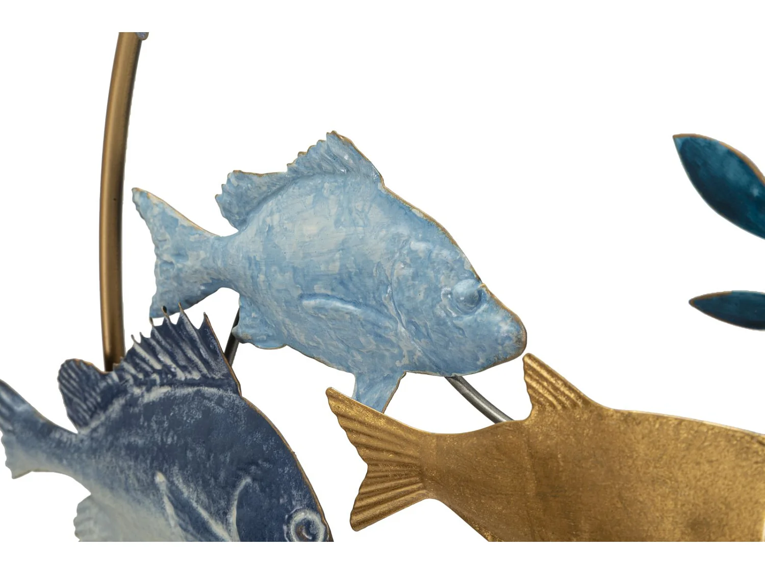 Décoration Murale Ronde en Métal "Marine" 77cm Multicolore