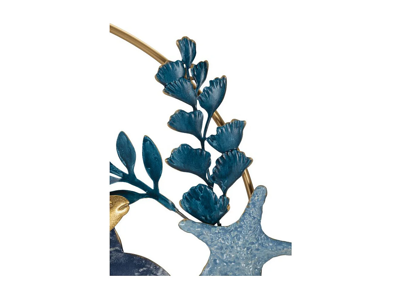 Décoration Murale Ronde en Métal "Marine" 77cm Multicolore