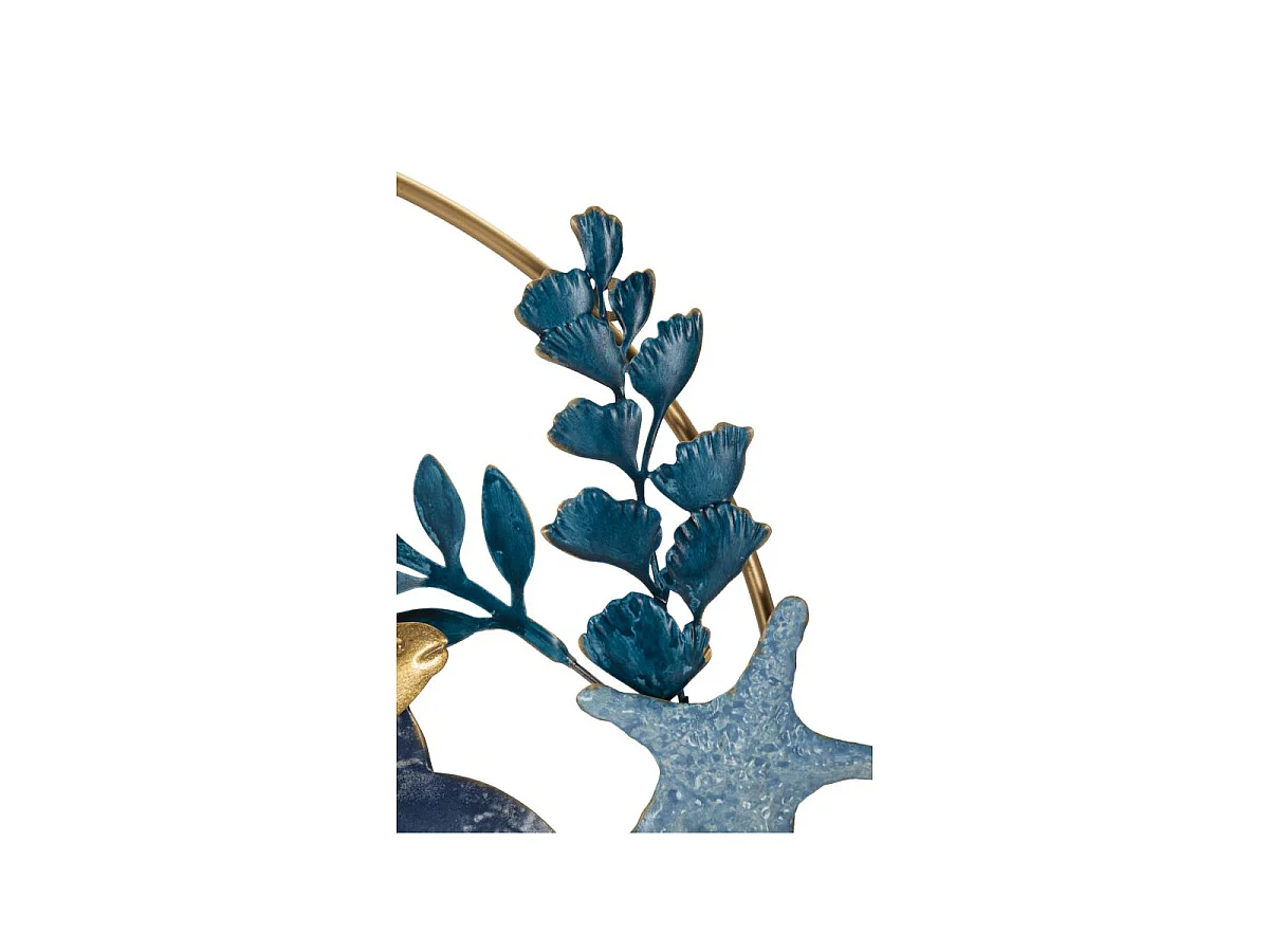 Décoration Murale Ronde en Métal "Marine" 77cm Multicolore