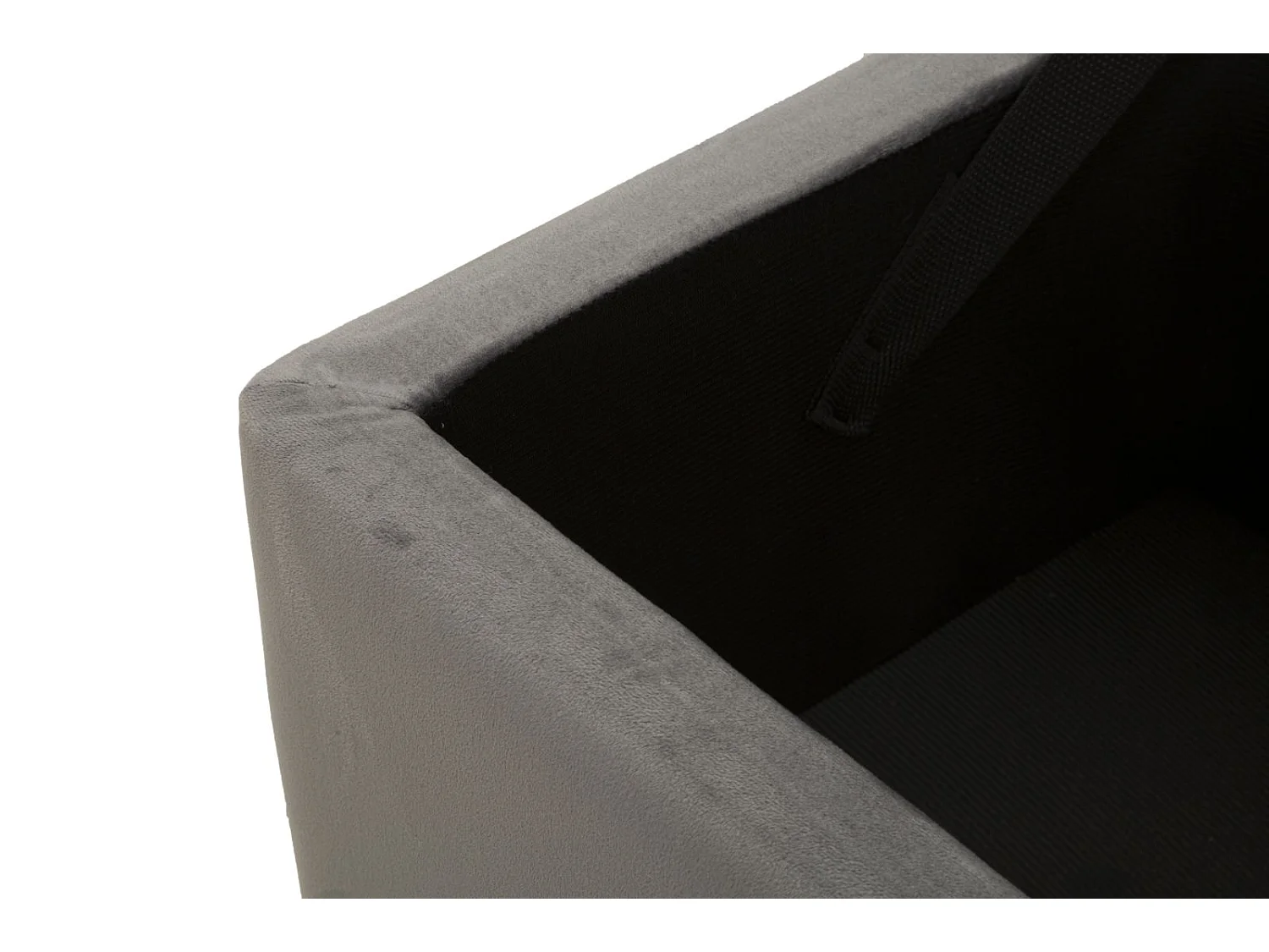 Banc Avec Rangement Imitation Fourrure "Soffy" 112cm Gris