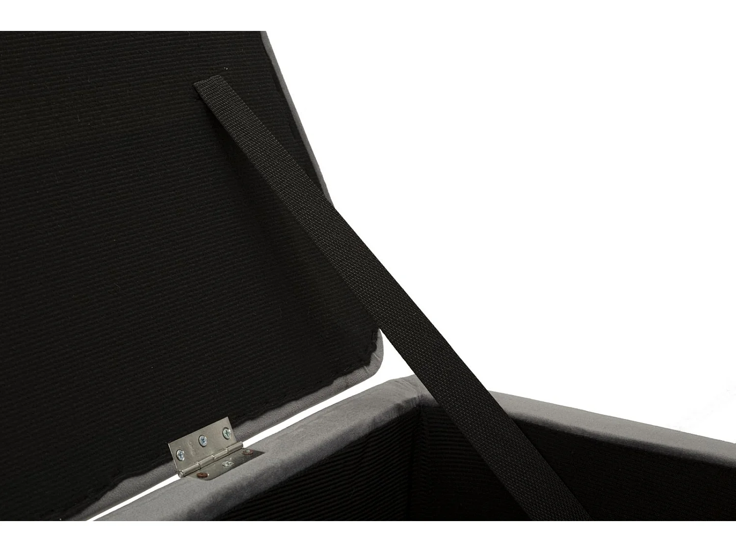 Banc Avec Rangement Imitation Fourrure "Soffy" 112cm Gris