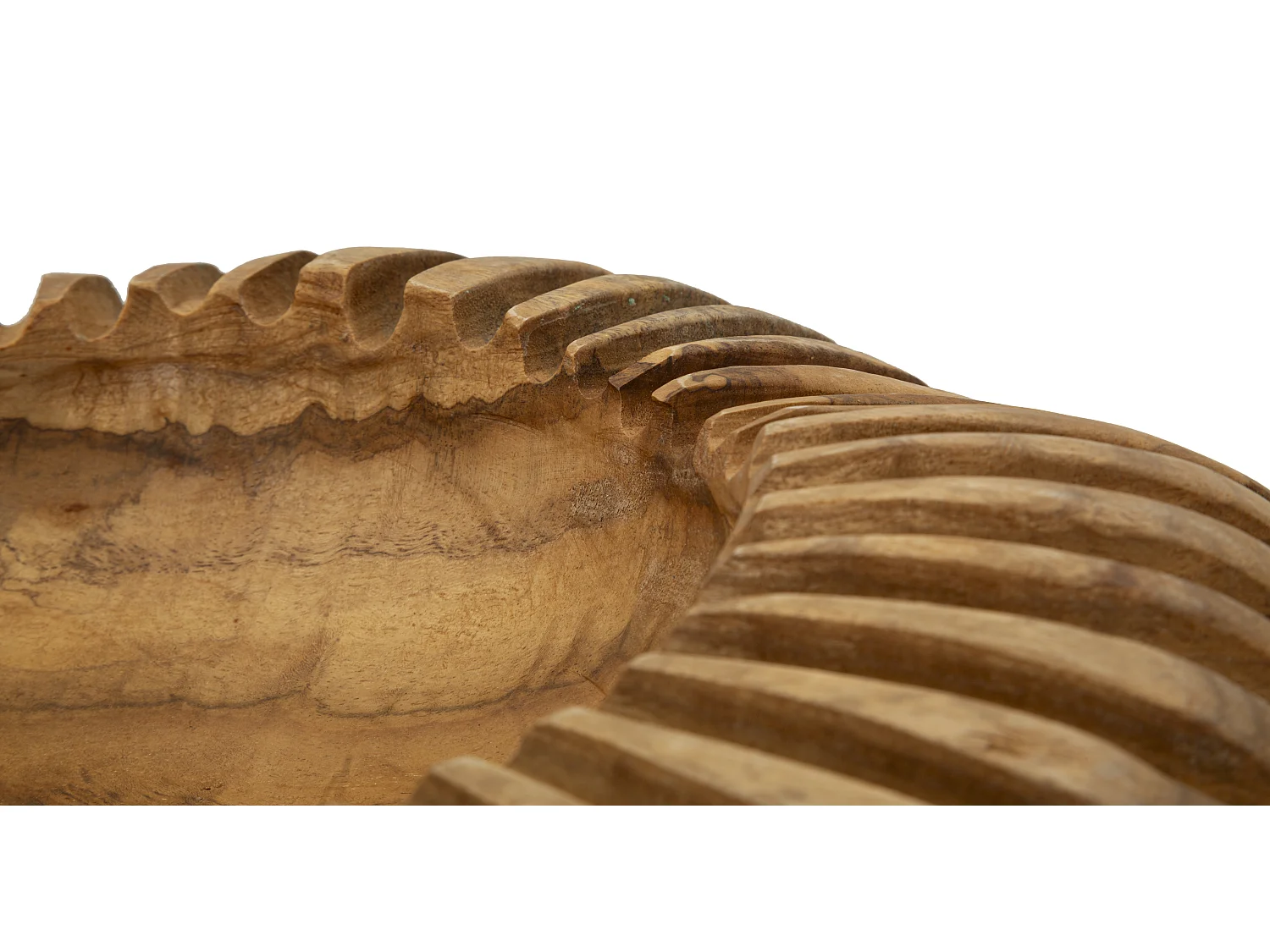 Svuotatasche in legno marrone cm Ø 35x7