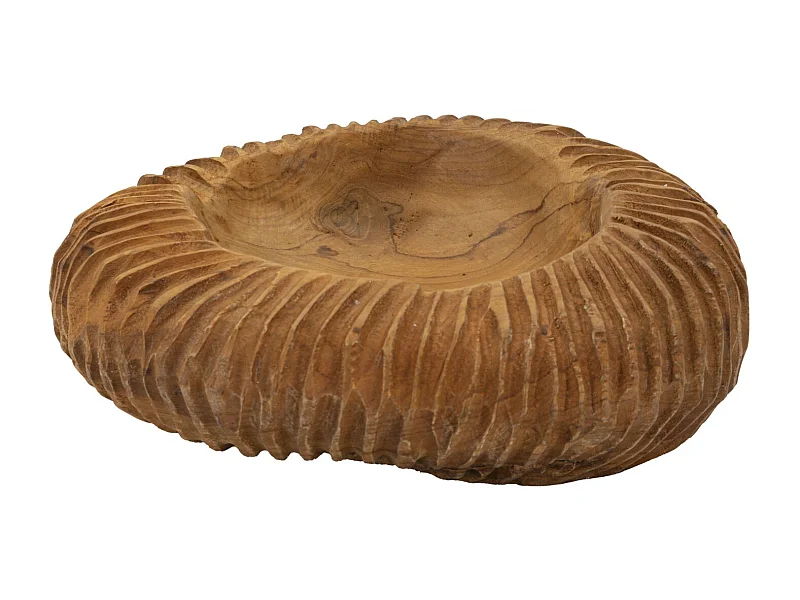 Svuotatasche in legno marrone cm Ø 32x11