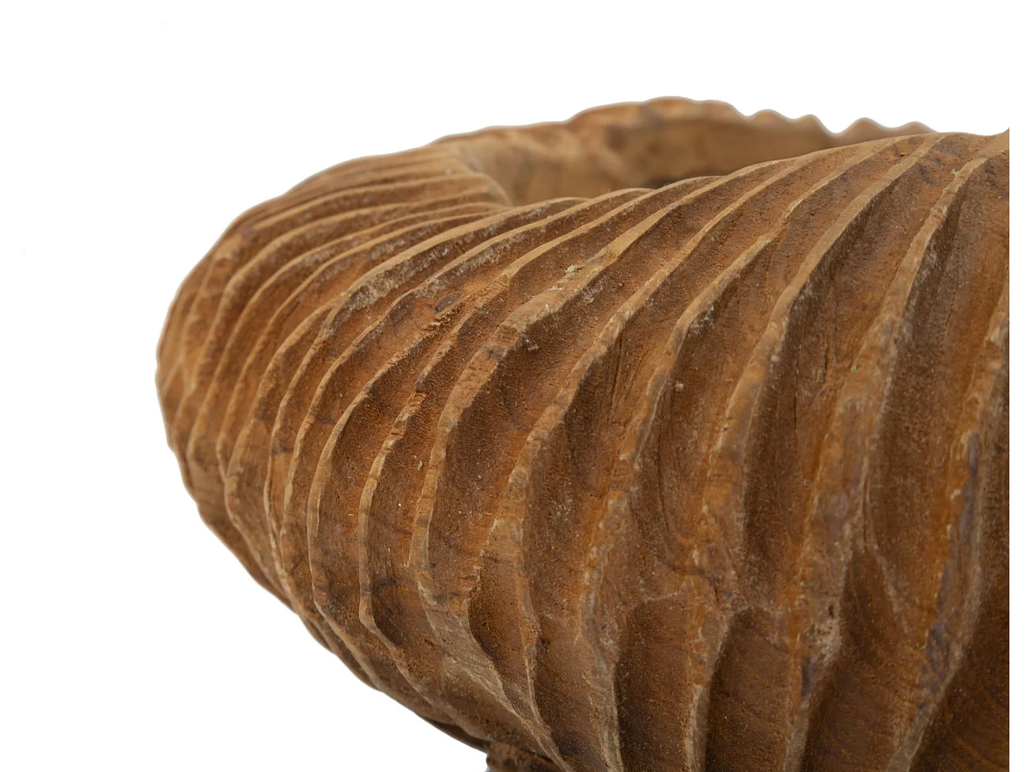 Svuotatasche in legno marrone cm Ø 32x11