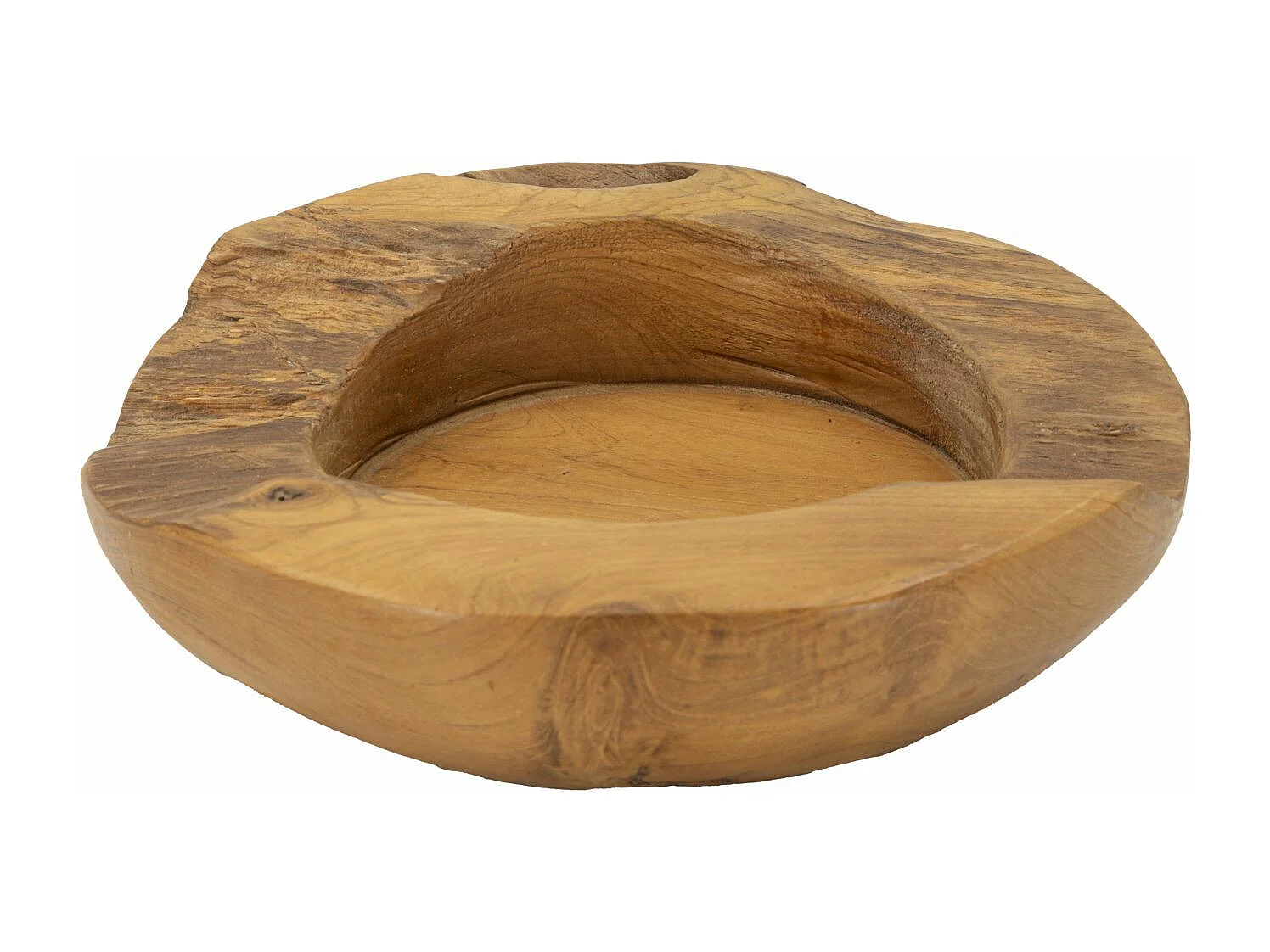 Svuotatasche in legno marrone  cm Ø 20x6