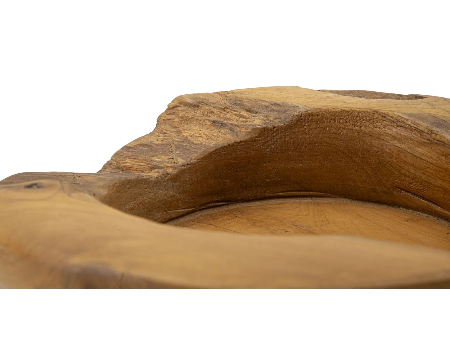 Svuotatasche in legno marrone  cm Ø 20x6