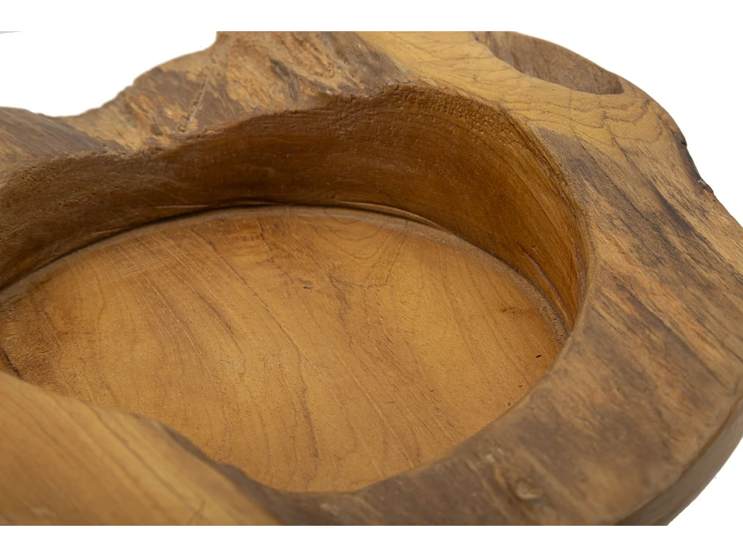 Svuotatasche in legno marrone  cm Ø 20x6