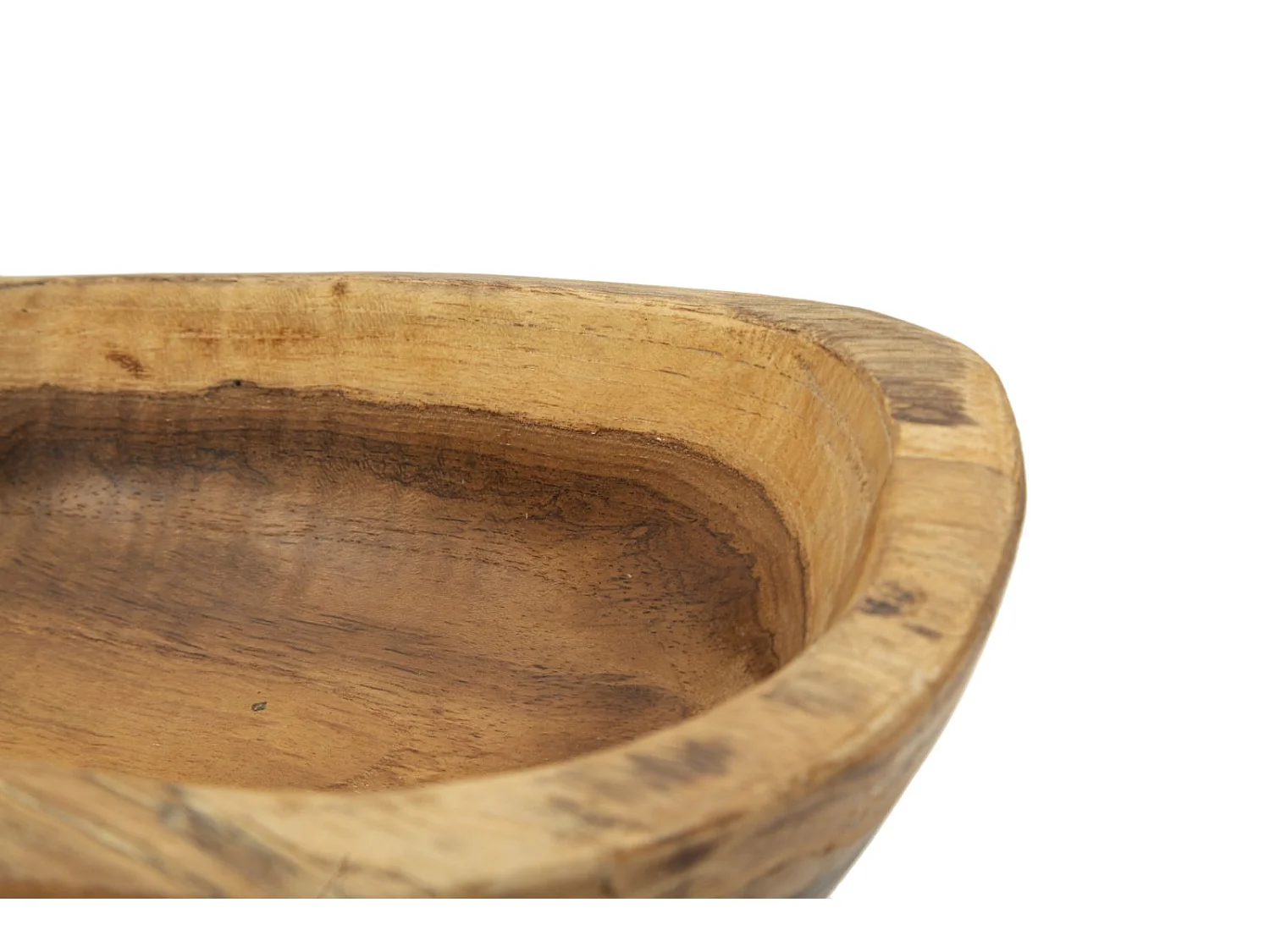 Svuotatasche in legno marrone cm 36x16x8