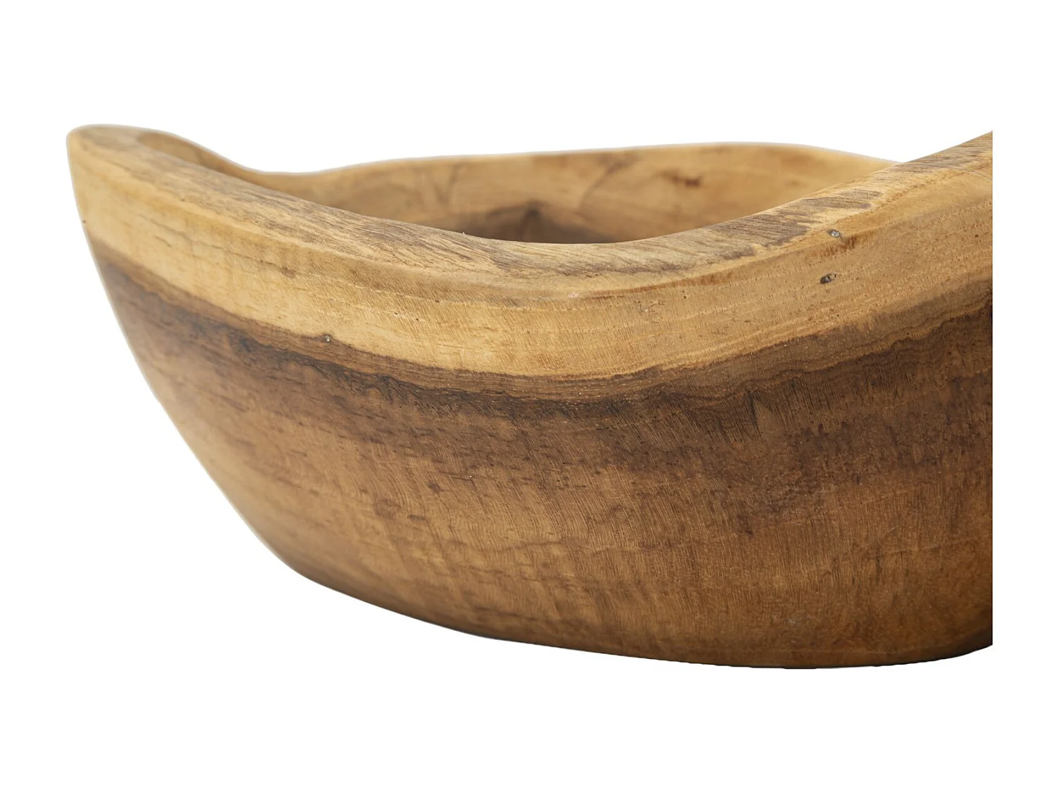 Svuotatasche in legno marrone cm 36x16x8