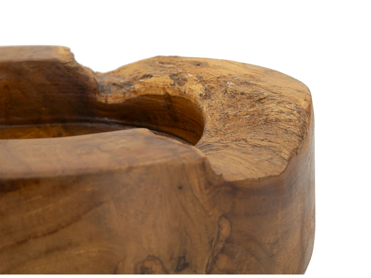 Svuotatasche in legno marrone cm Ø 21x6