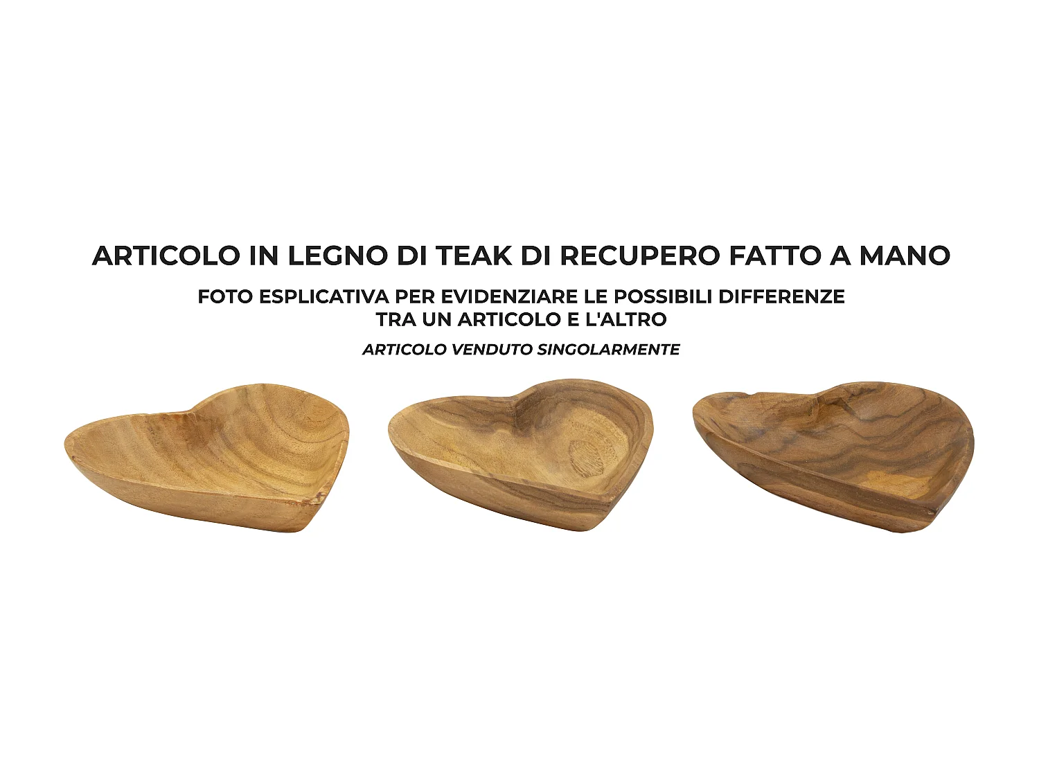 Svuotatasche in legno marrone cm 15x17x3,5