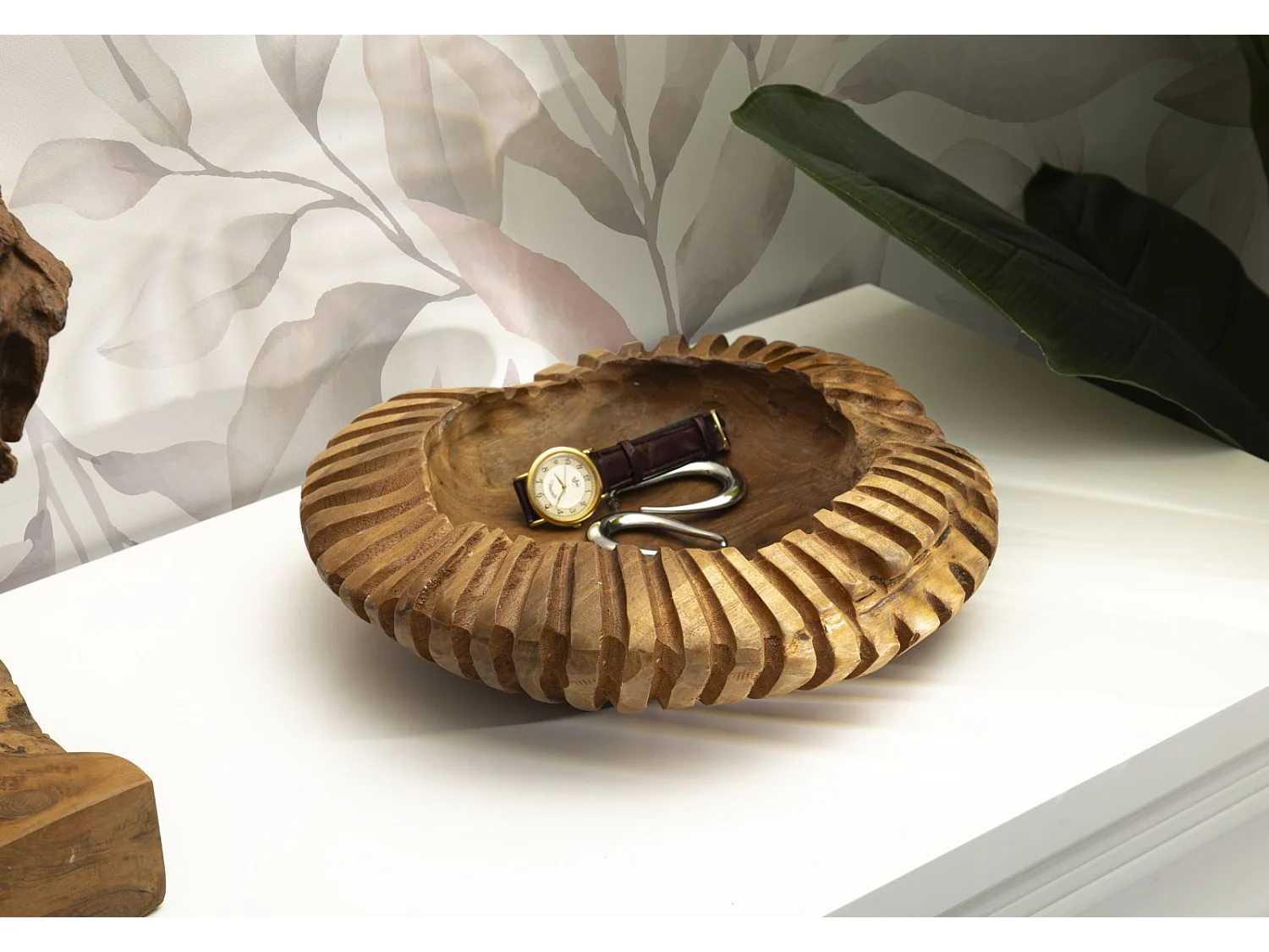 Vide-Poche en Bois "Geris" 29cm Naturel