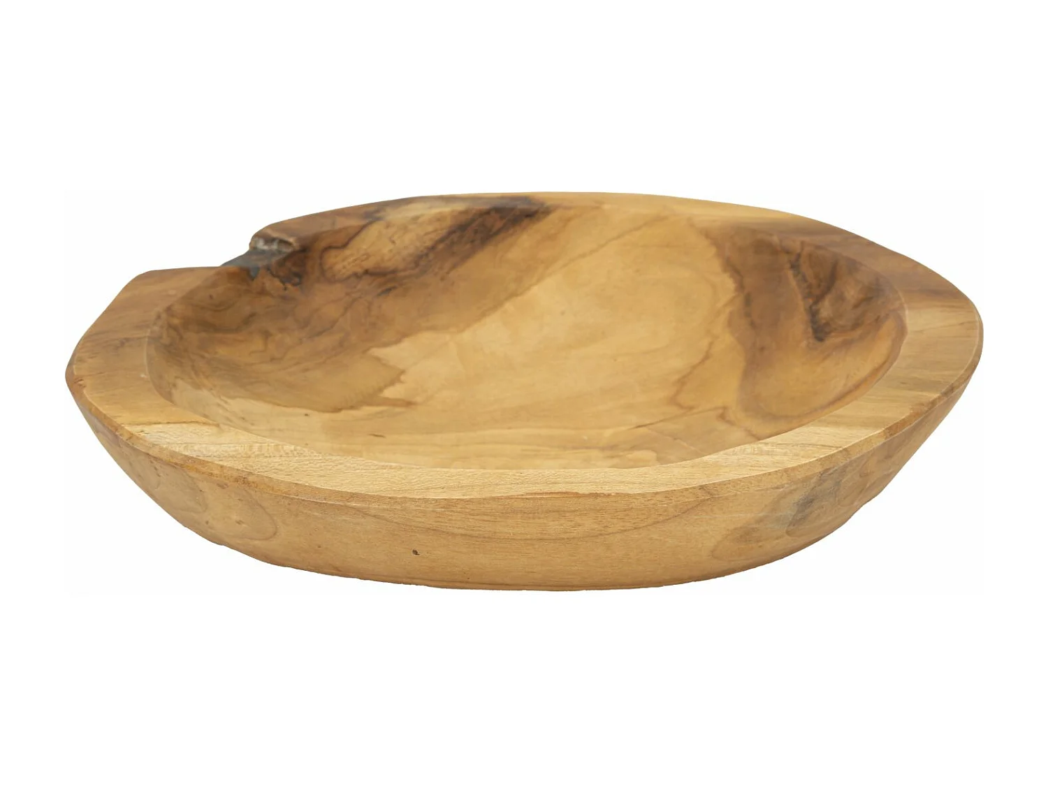 Svuotatasche in legno marrone cm Ø 25x5