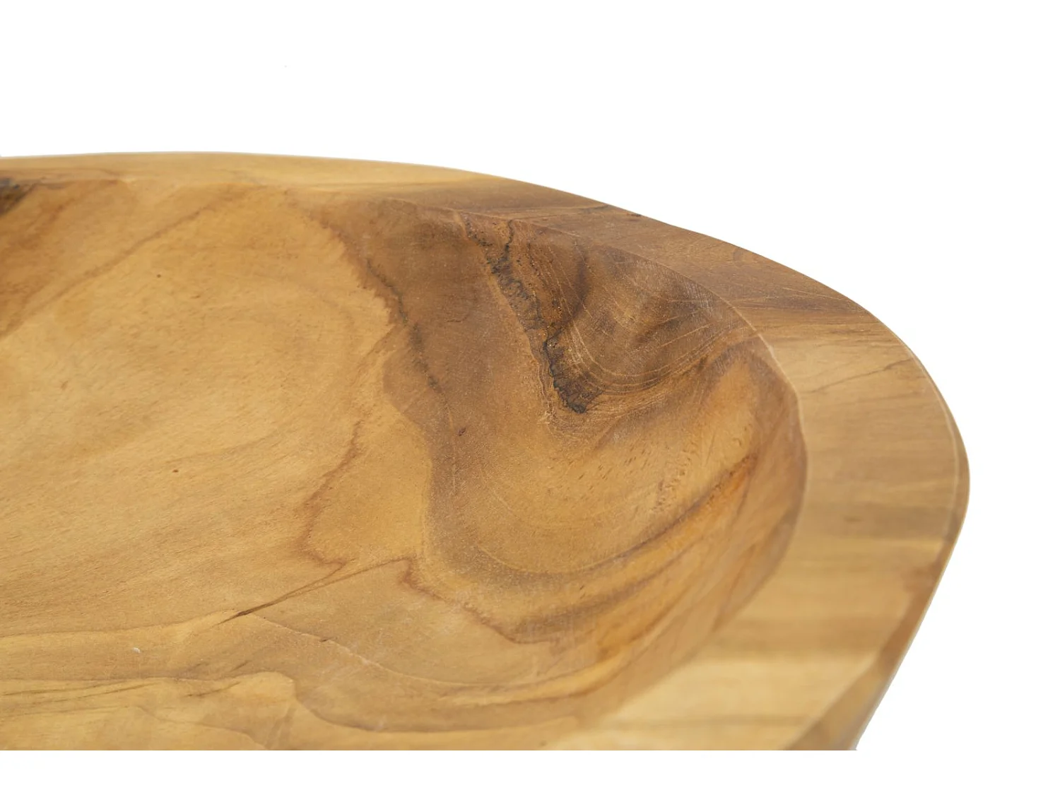 Svuotatasche in legno marrone cm Ø 25x5