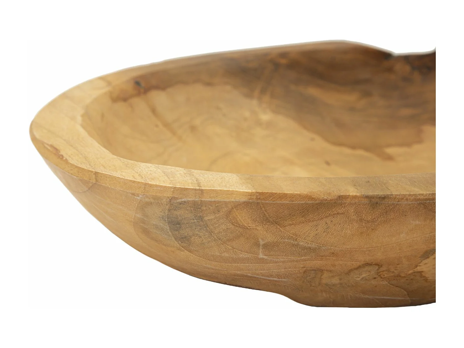 Svuotatasche in legno marrone cm Ø 25x5