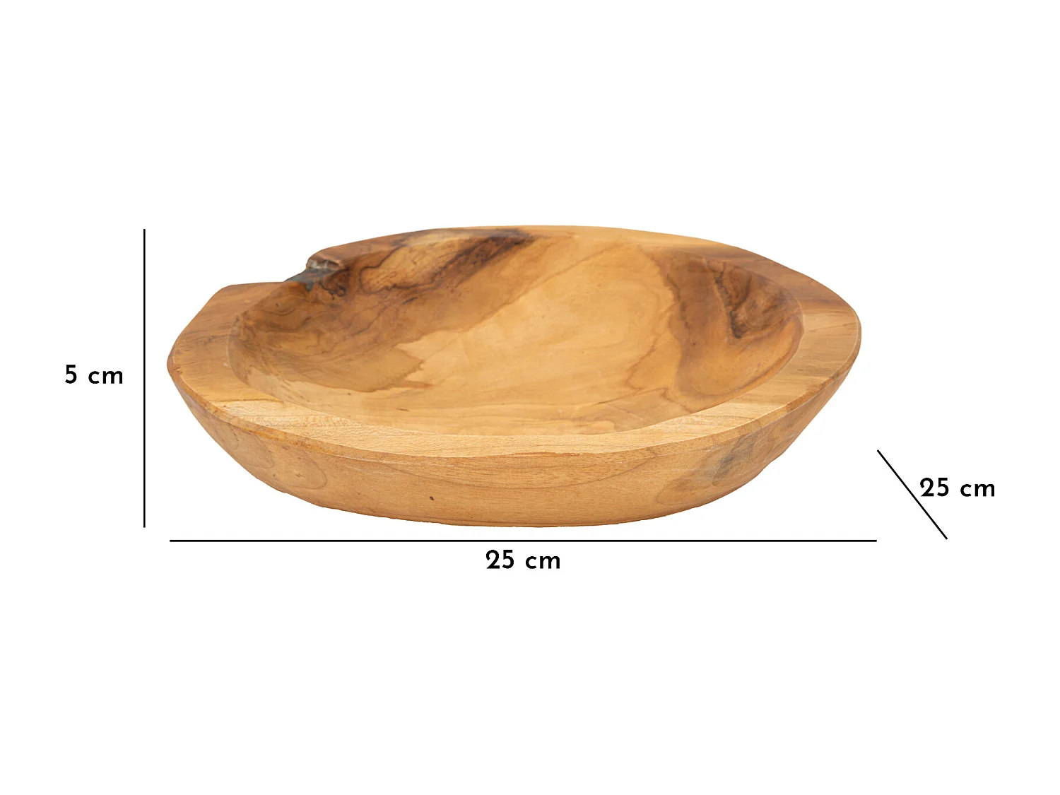 Vide-Poche en Bois "Tipic" 25cm Naturel