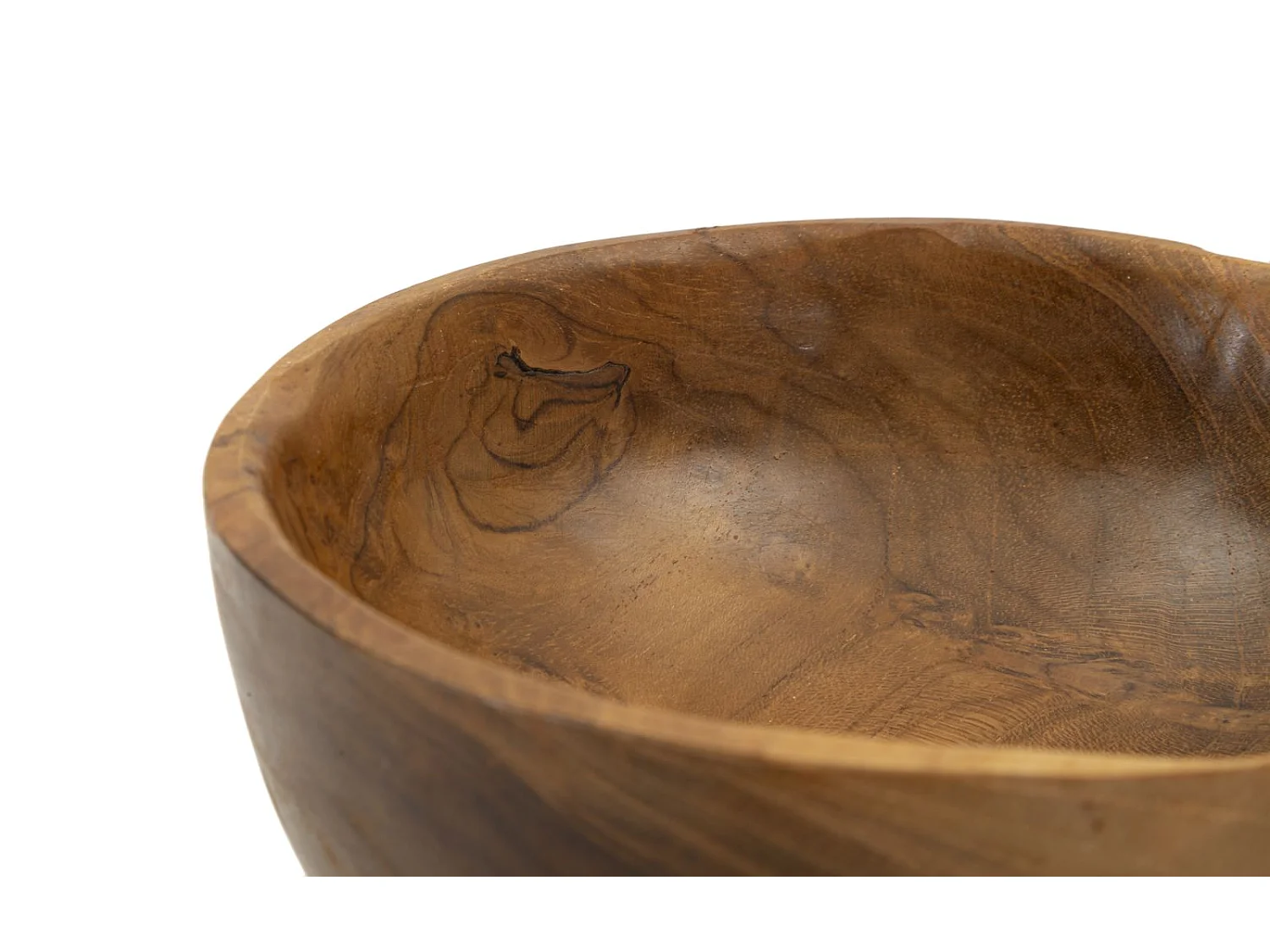 Svuotatasche in legno marrone cm Ø 15x8