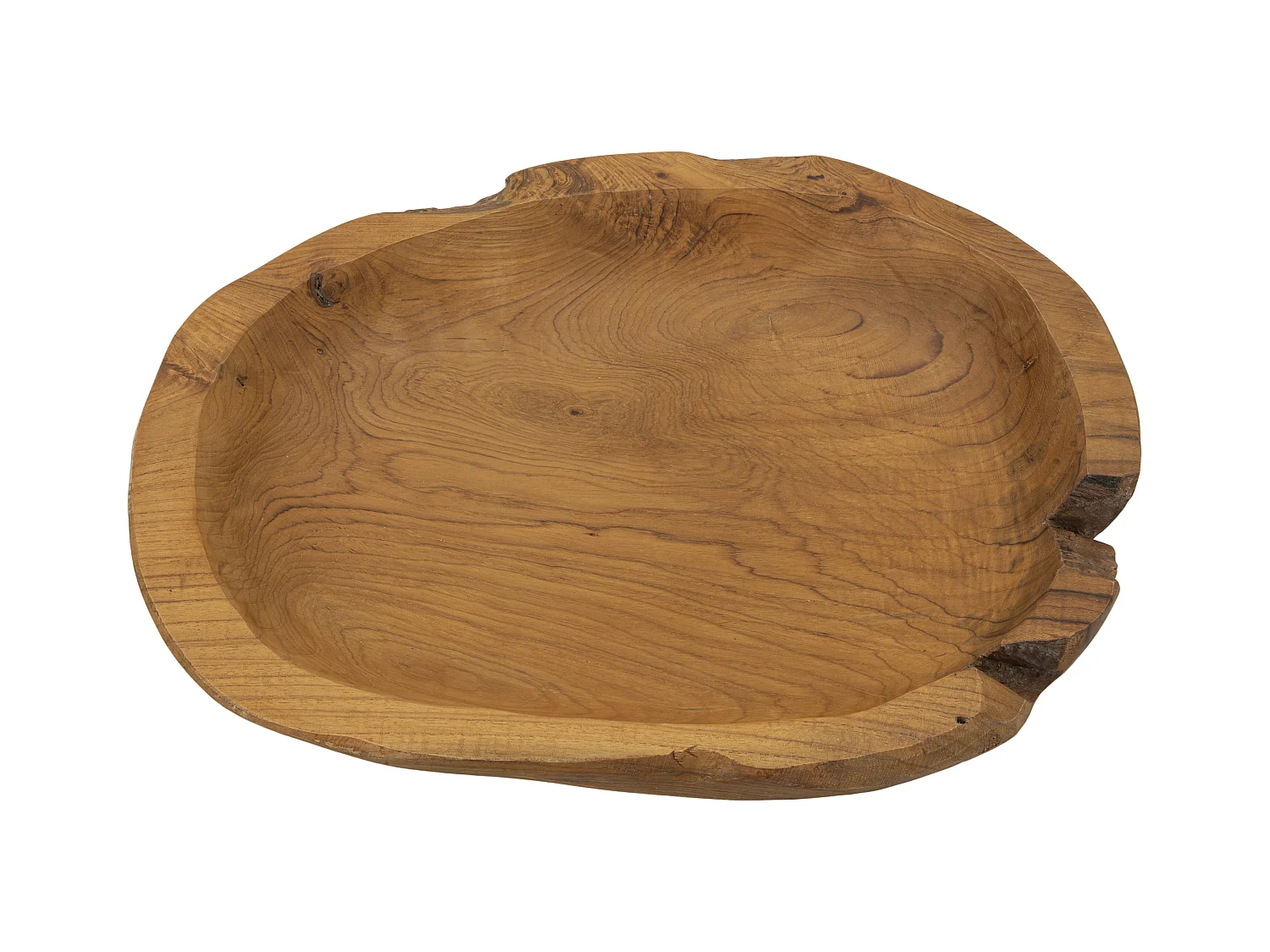 Svuotatasche in legno marrone cm 43x38x7