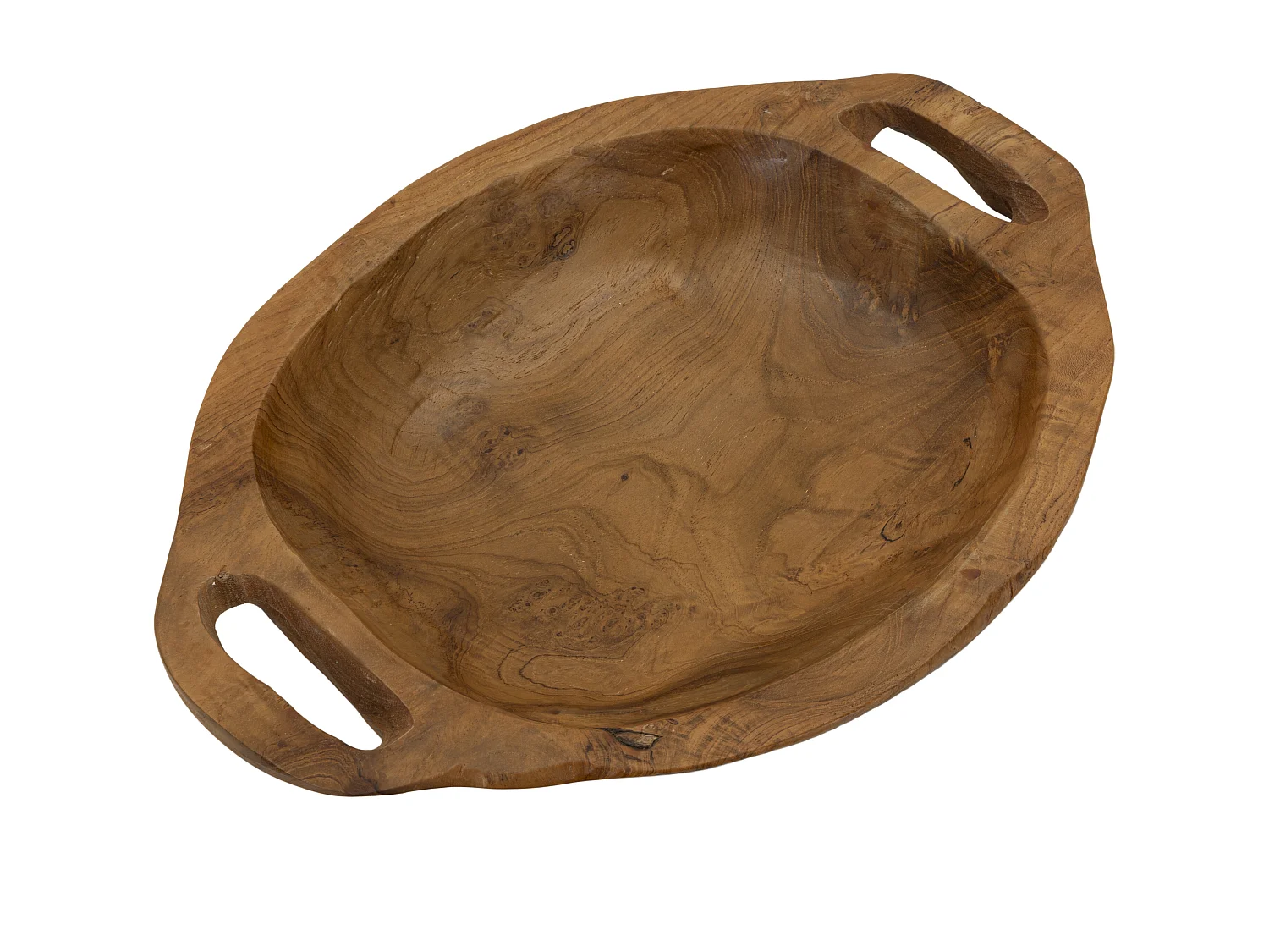 Svuotatasche in legno marrone cm 37x26,5x7