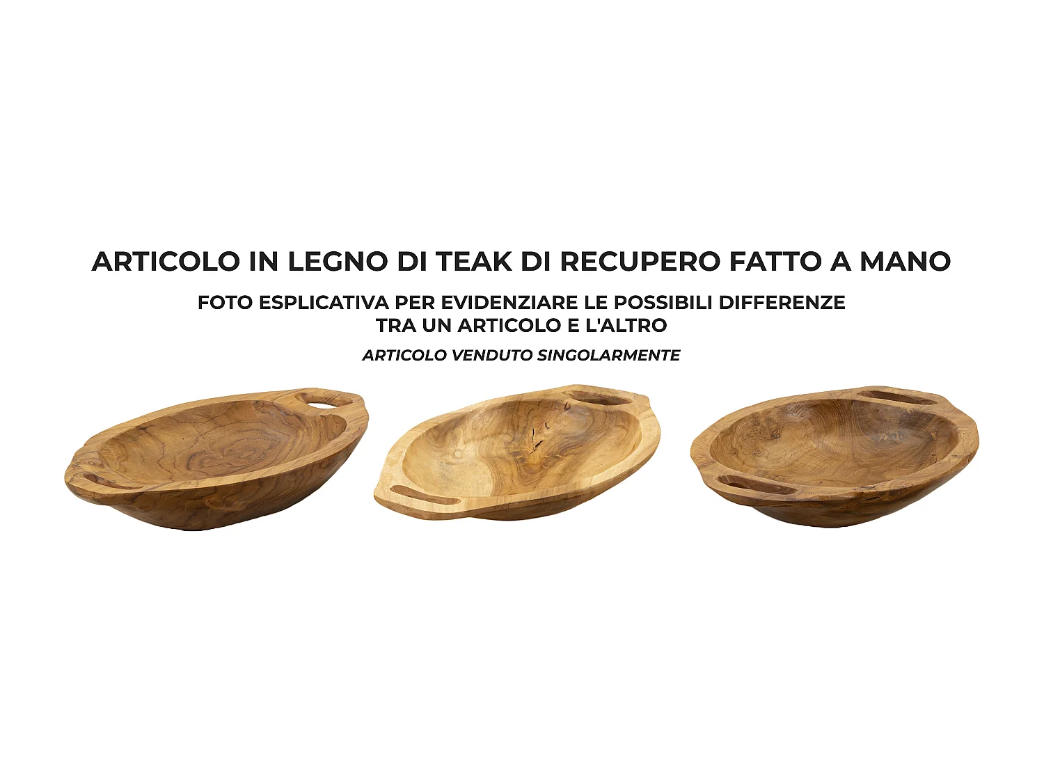 Svuotatasche in legno marrone cm 37x26,5x7