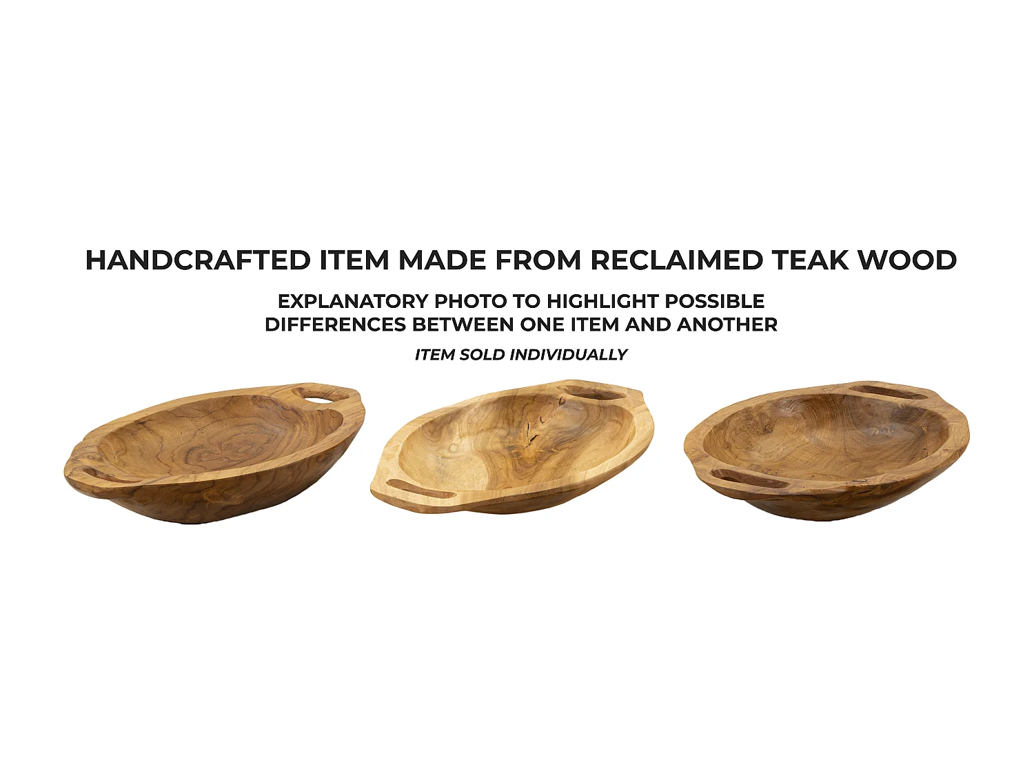 Svuotatasche in legno marrone cm 37x26,5x7