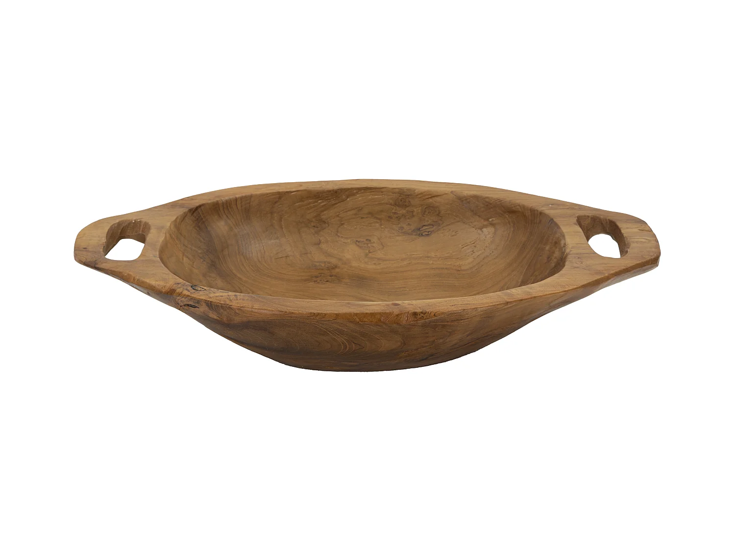Plateau de poche en bois marron 37x26,5x7 cm