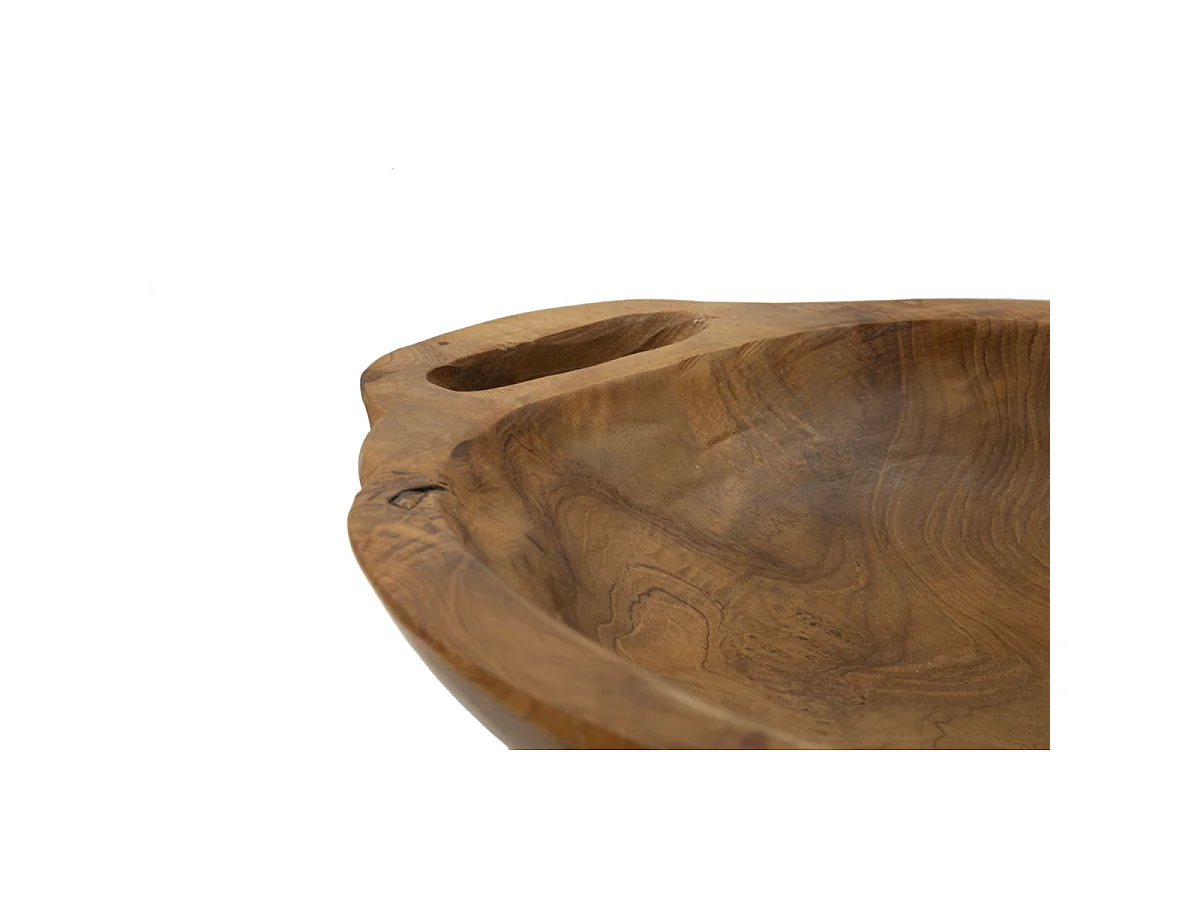 Ablageschale aus Holz braun 37x26,5x7 cm