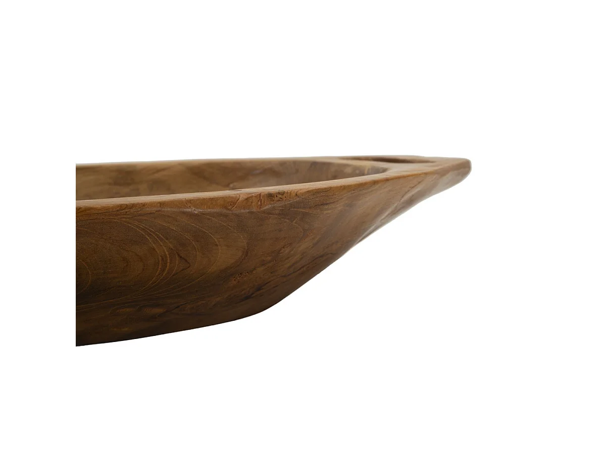Ablageschale aus Holz braun 37x26,5x7 cm
