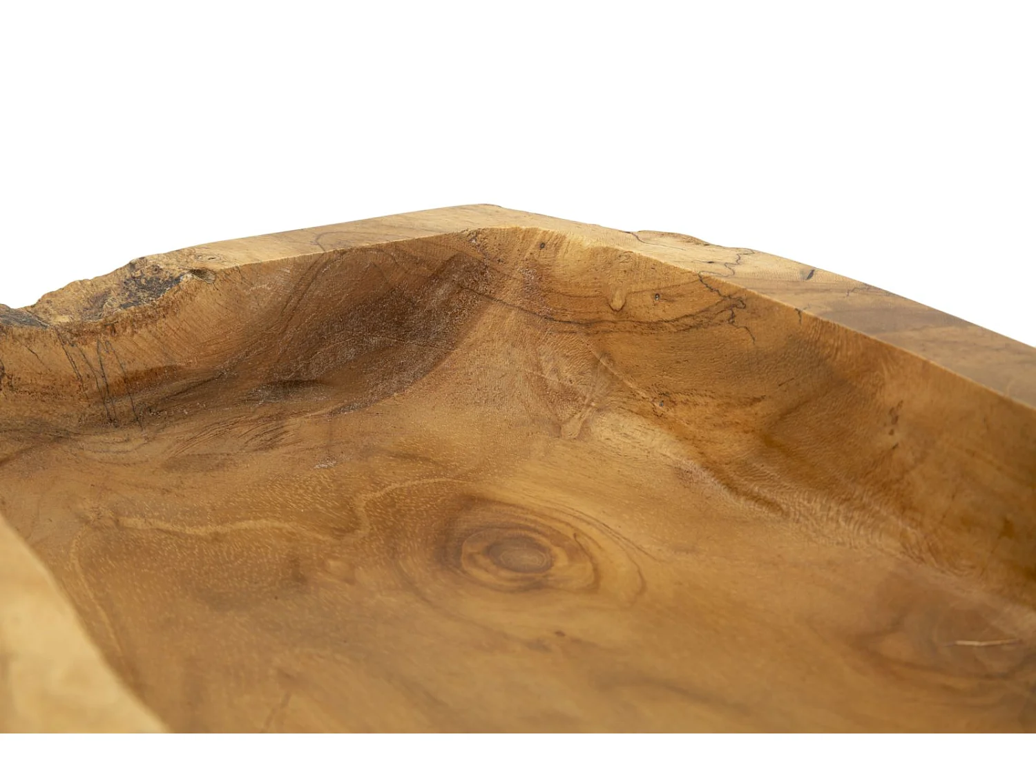 Svuotatasche in legno marrone cm 25x19x7