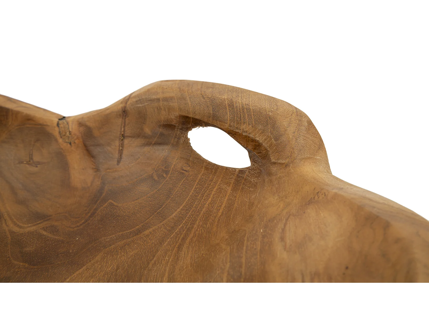 Svuotatasche in legno marrone cm 42x36x7