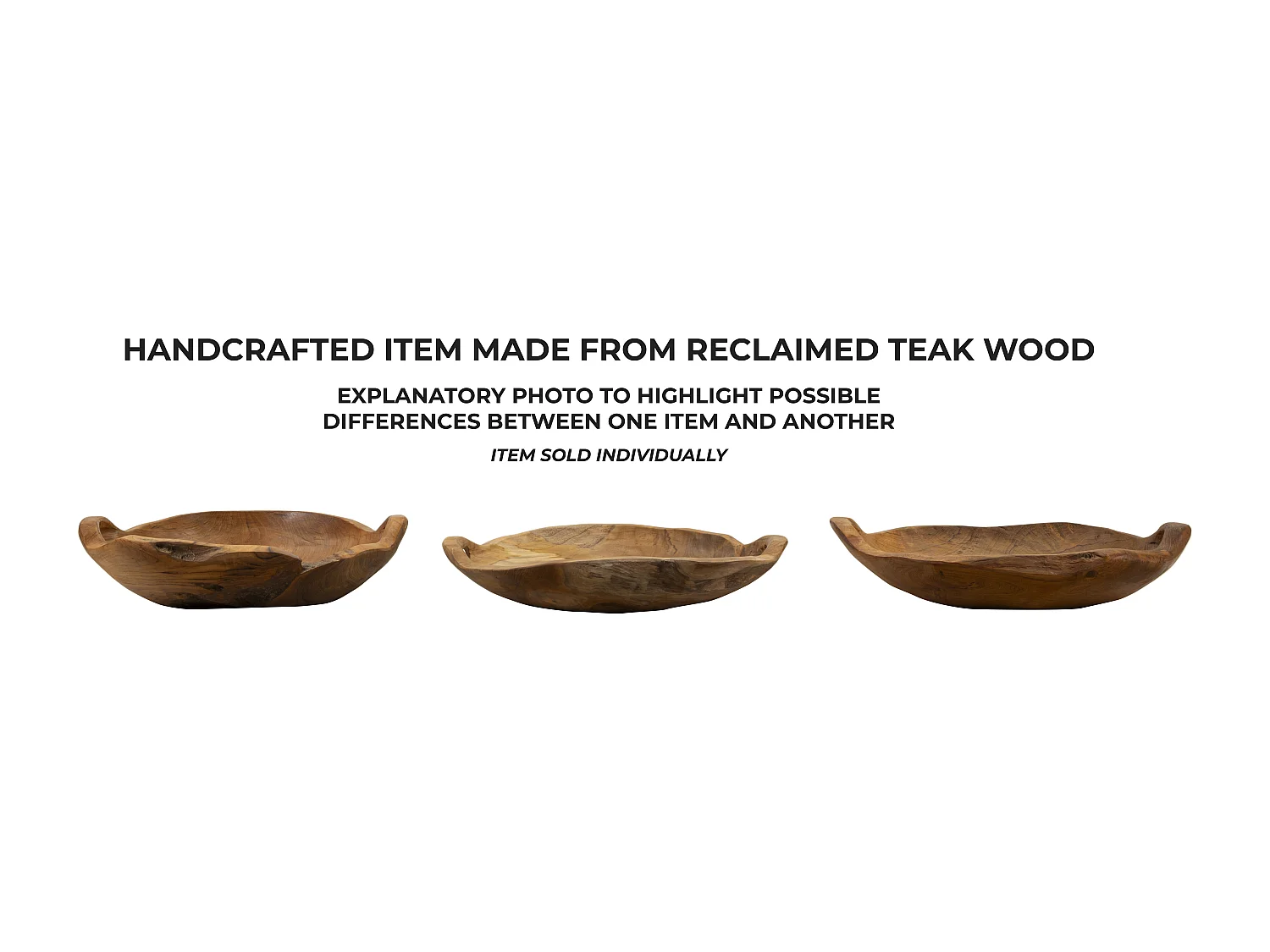 Svuotatasche in legno marrone cm 42x36x7