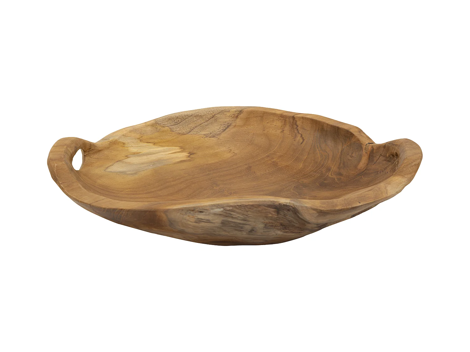 Plateau de poche en bois marron 42x36x7 cm