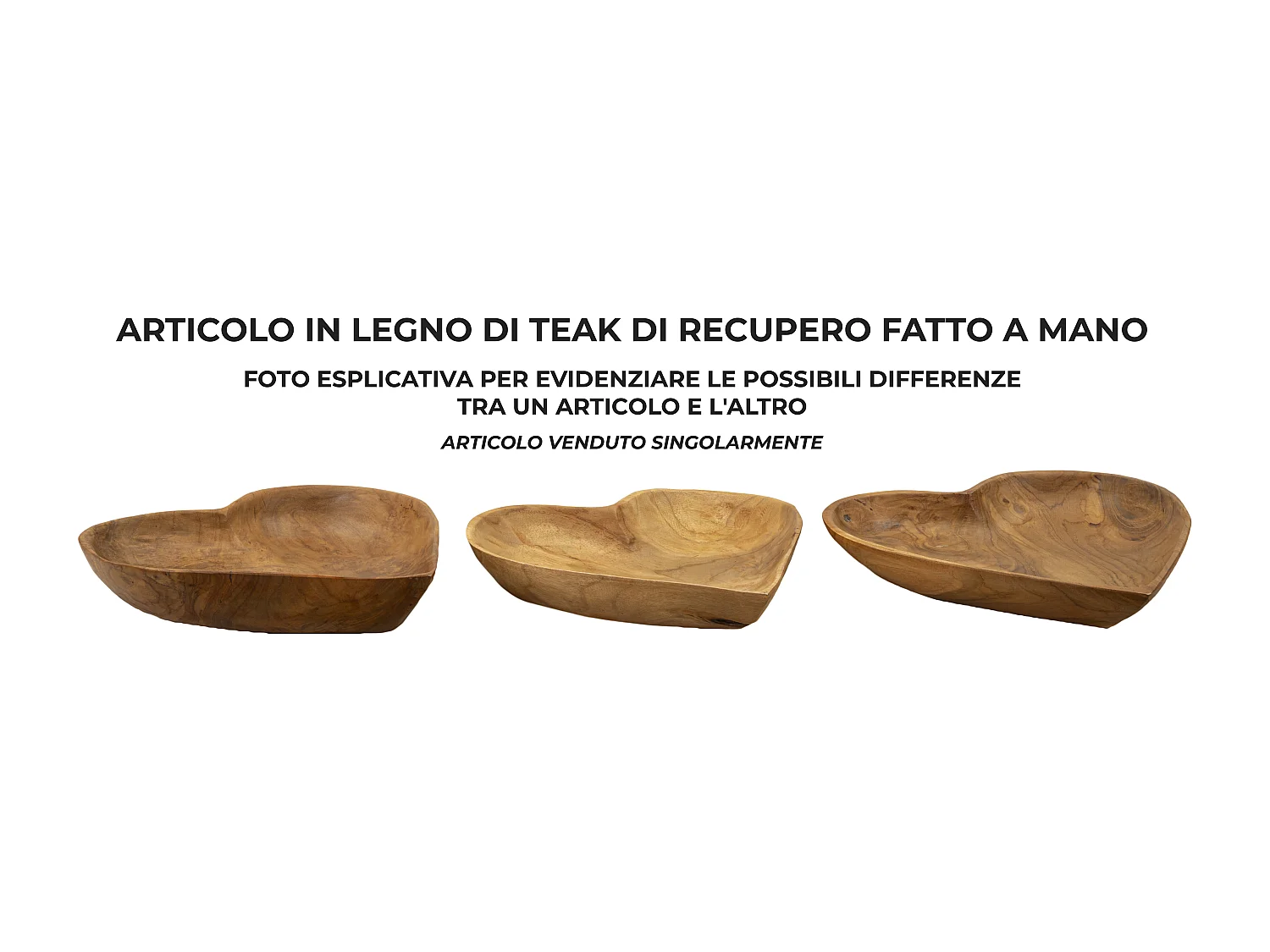 Svuotatasche in legno marrone cm 27x29x4