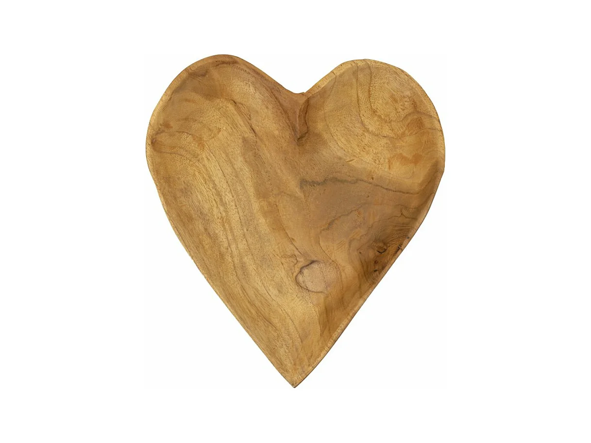 Plateau de poche en bois marron 27x29x4 cm