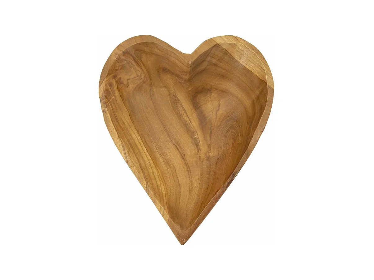 Plateau de poche en bois marron 18x22x4,5 cm