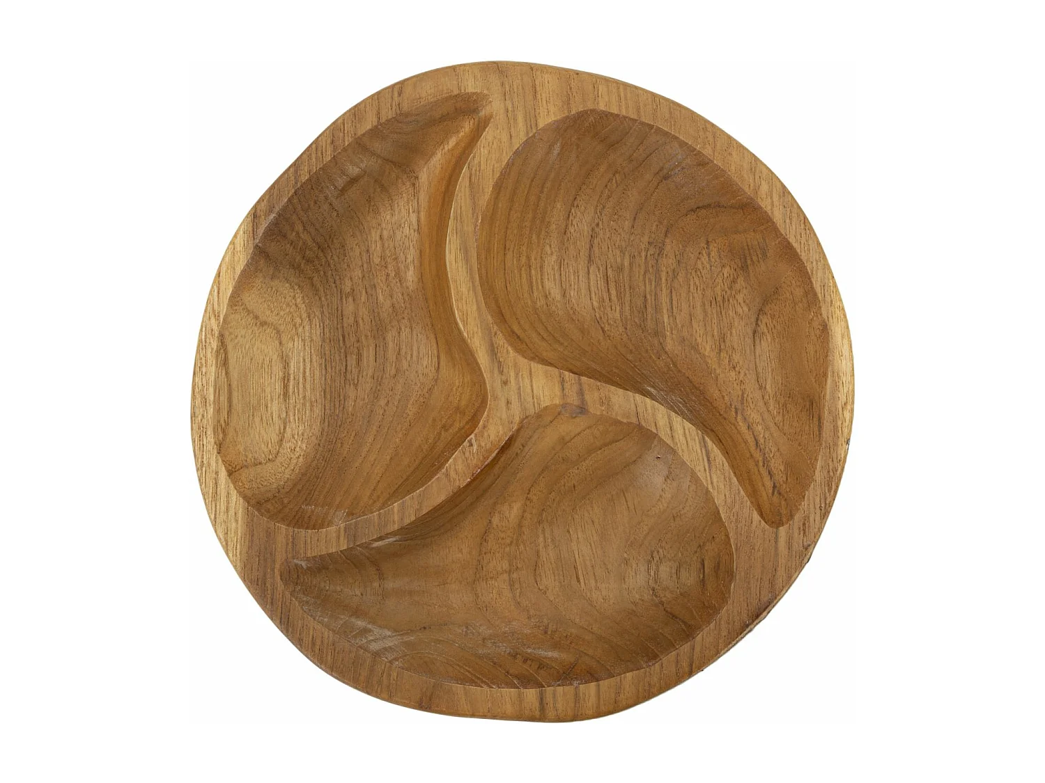 Svuotatasche in legno marrone cm Ø 25,5x3