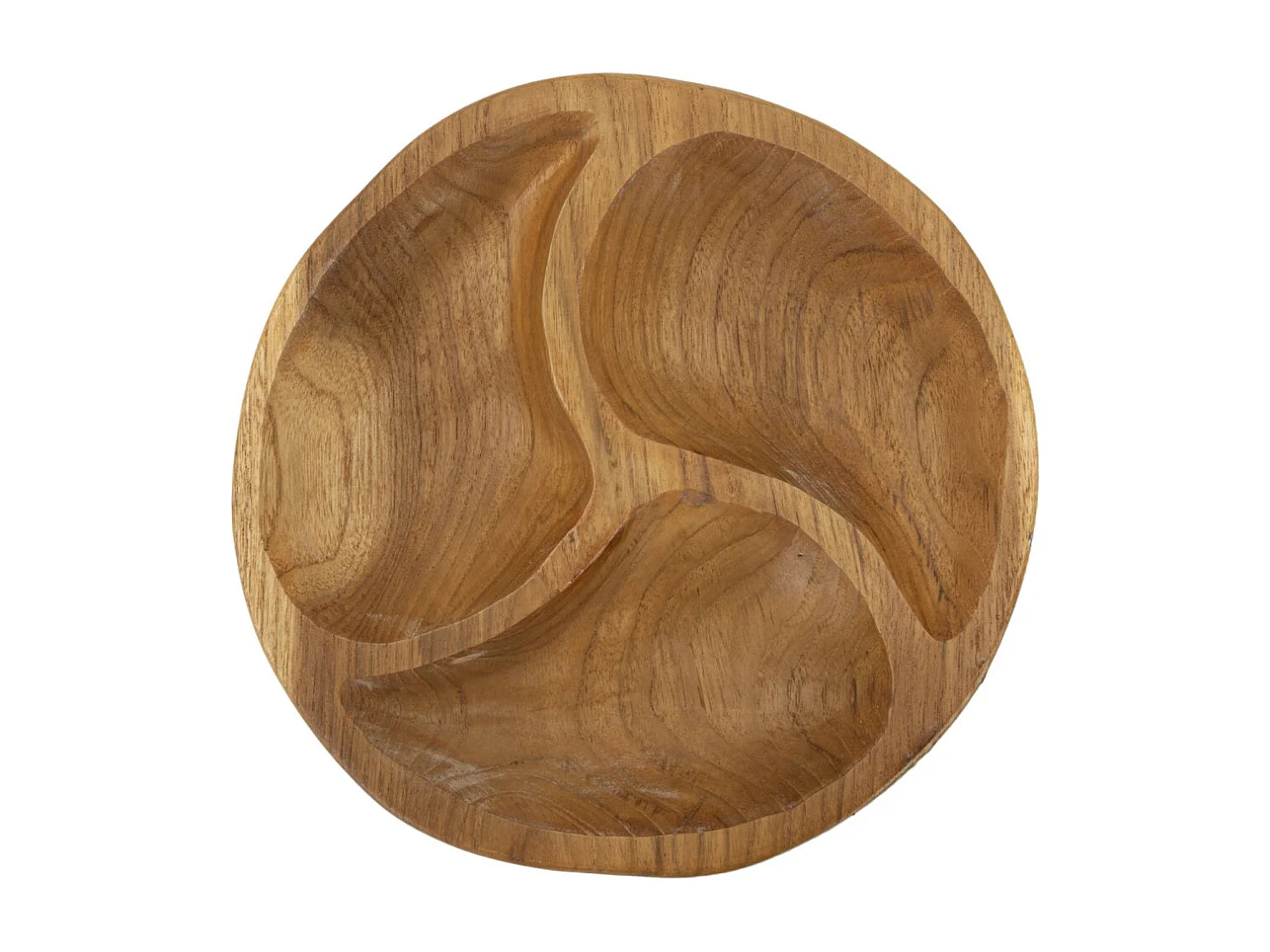 Svuotatasche in legno marrone cm Ø 25,5x3